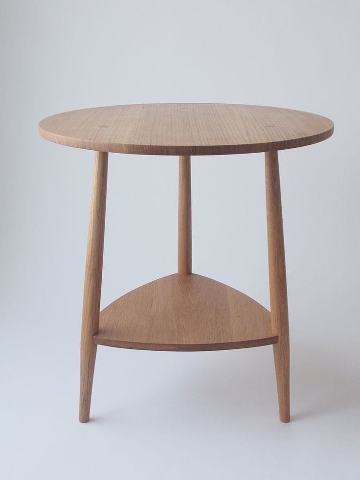 Oak Bedside Table – Solid Wood Nightstand with Modern Minimalist Design