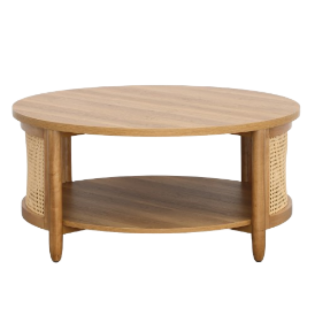 Springwood Caning Round Coffee Table Rattan for Stylish Interiors