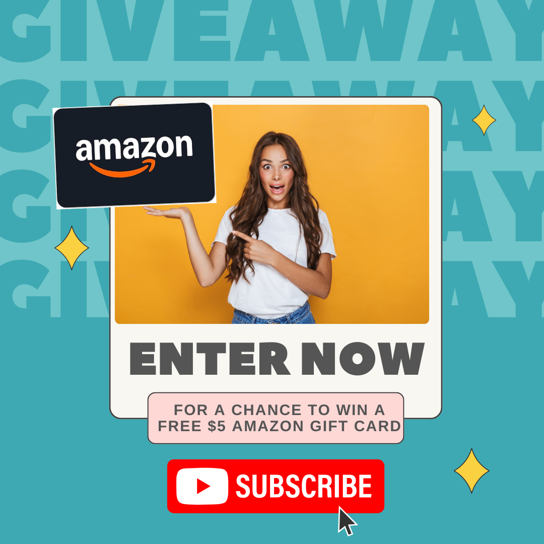 🎉 $5 Amazon Gift Card Giveaway! 🎉