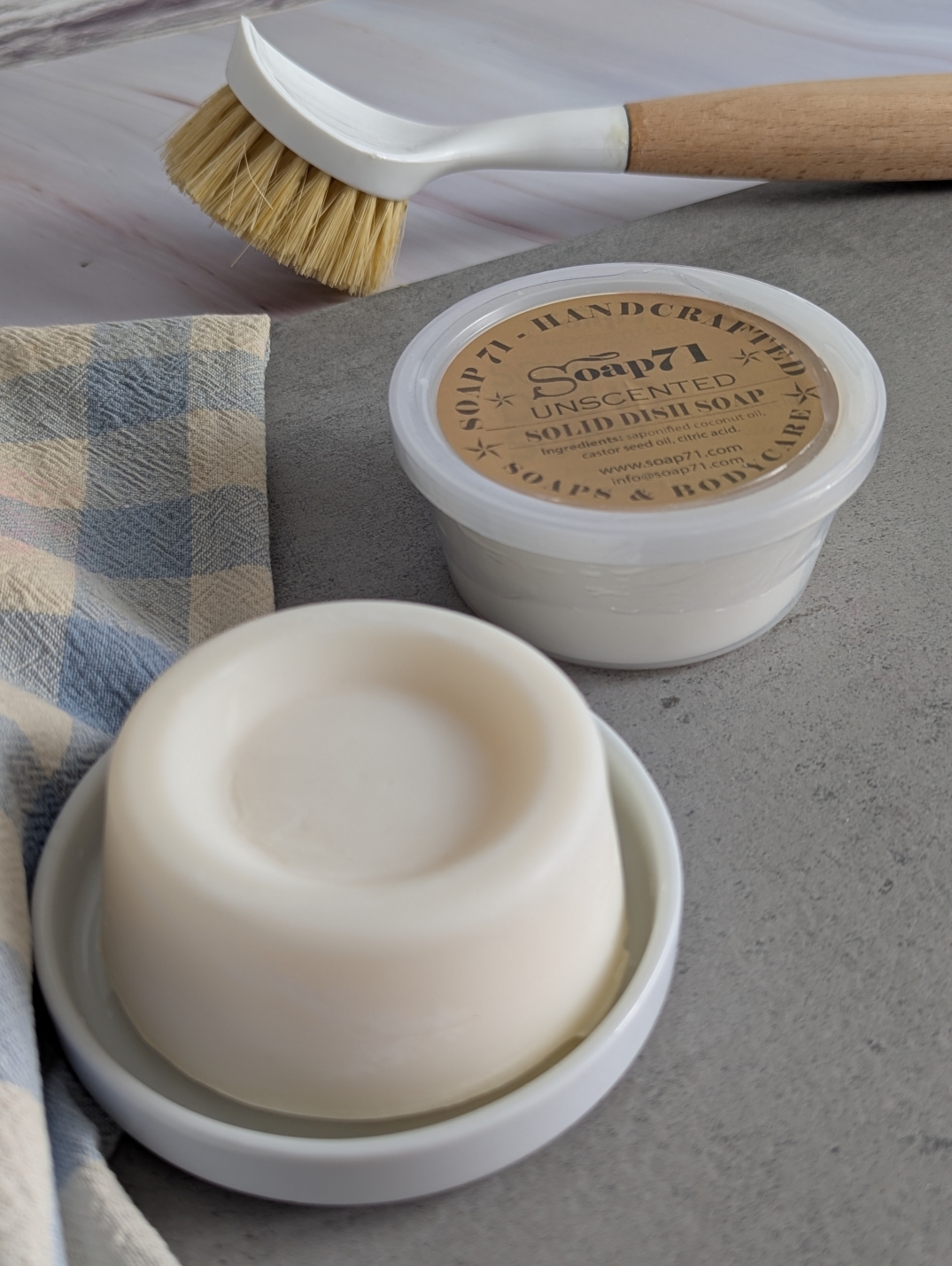 Solid Dish Soap Puck