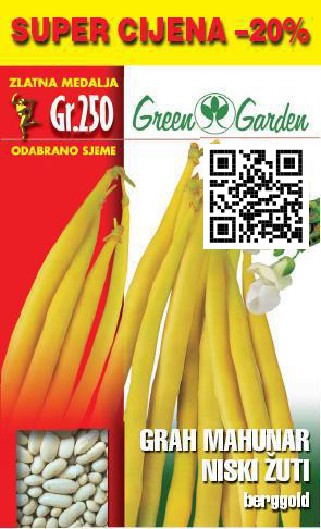 GRAH MAHUNAR NISKI ŽUTI - BERGGOLD 250G PROMO PAKIRANJE 20% GRATIS