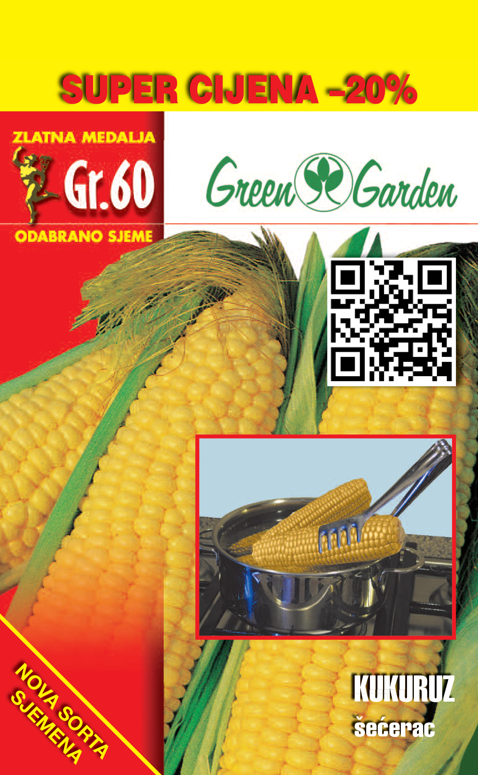 KUKURUZ - ŠEĆERAC 60G-PROMO PAKIRANJE 20% GRATIS