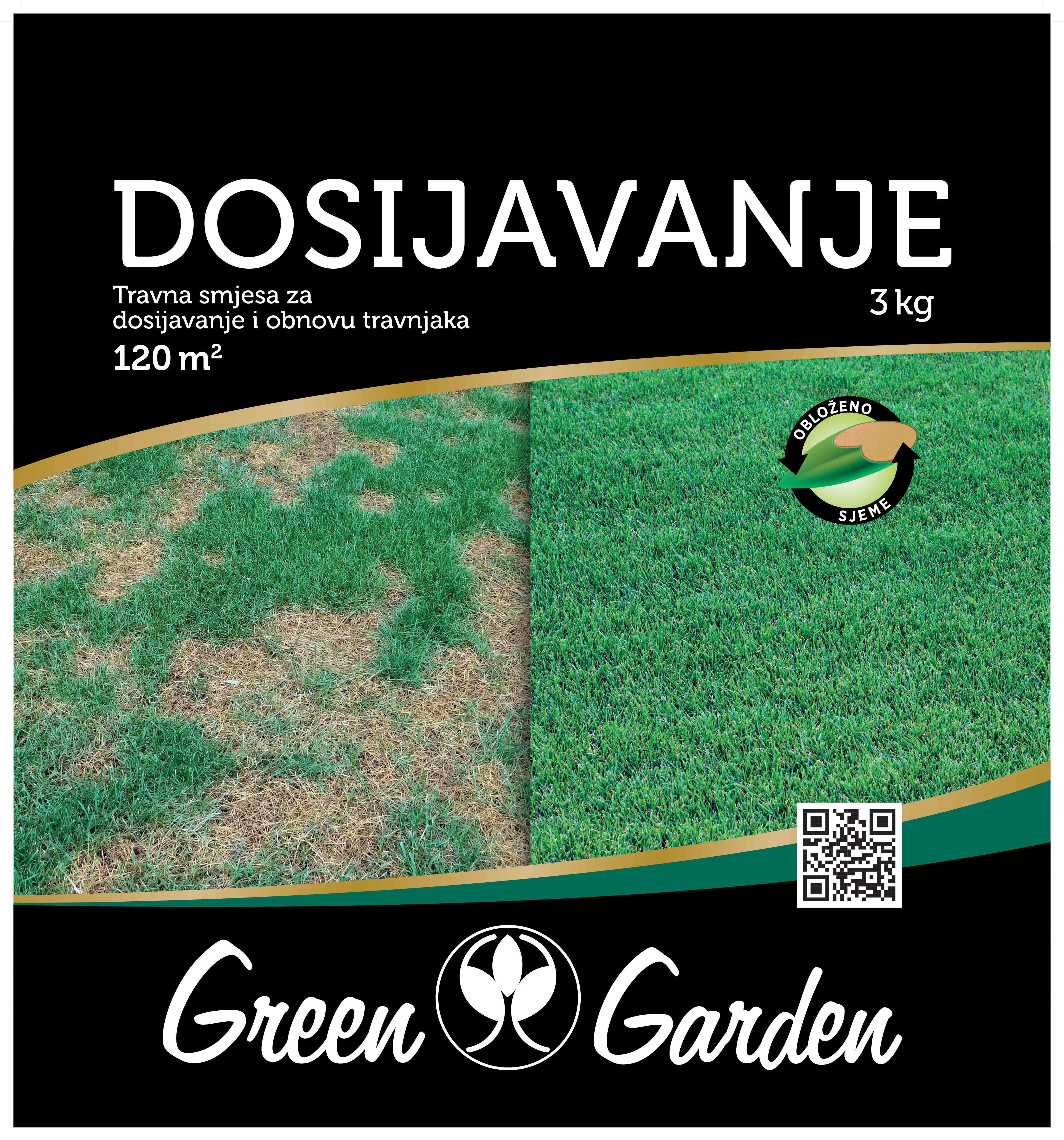 DOSIJAVANJE - TRAVNA SMJESA ZA DOSIJAVANJE 3KG - SJEME TRAVE