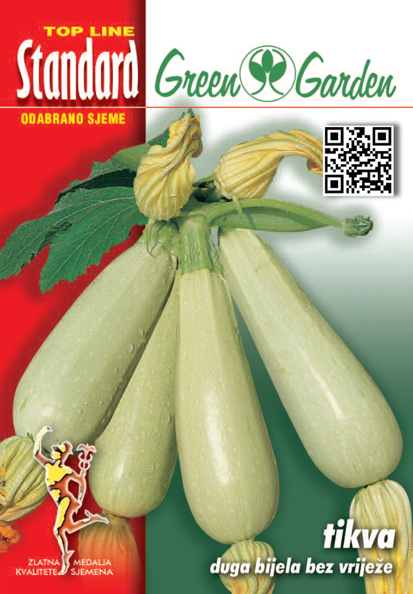 TIKVICA DUGA BIJELA BEZ VRIJEŽE - STANDARD