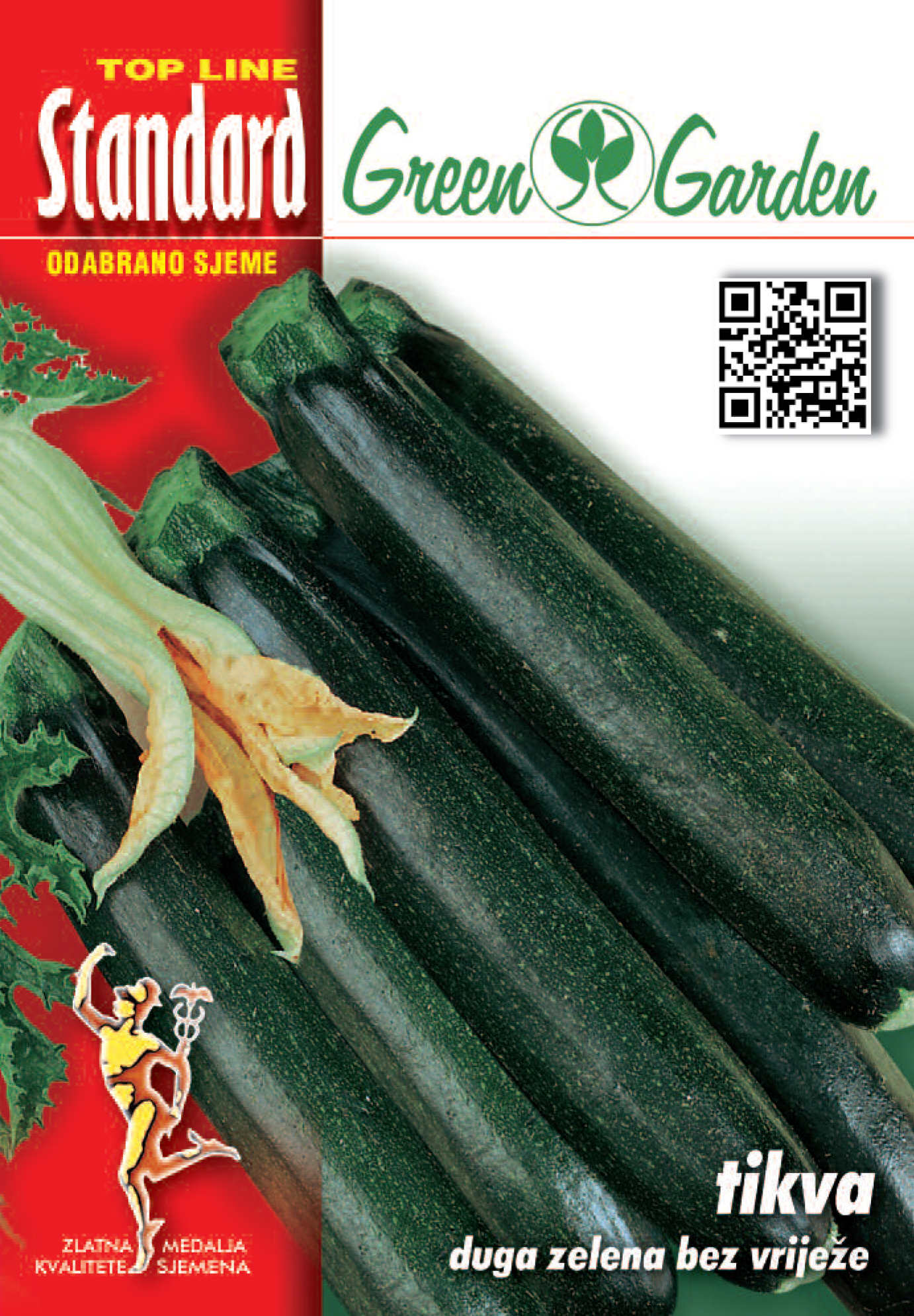 TIKVICA DUGA ZELENA BEZ VRIJEŽE - STANDARD