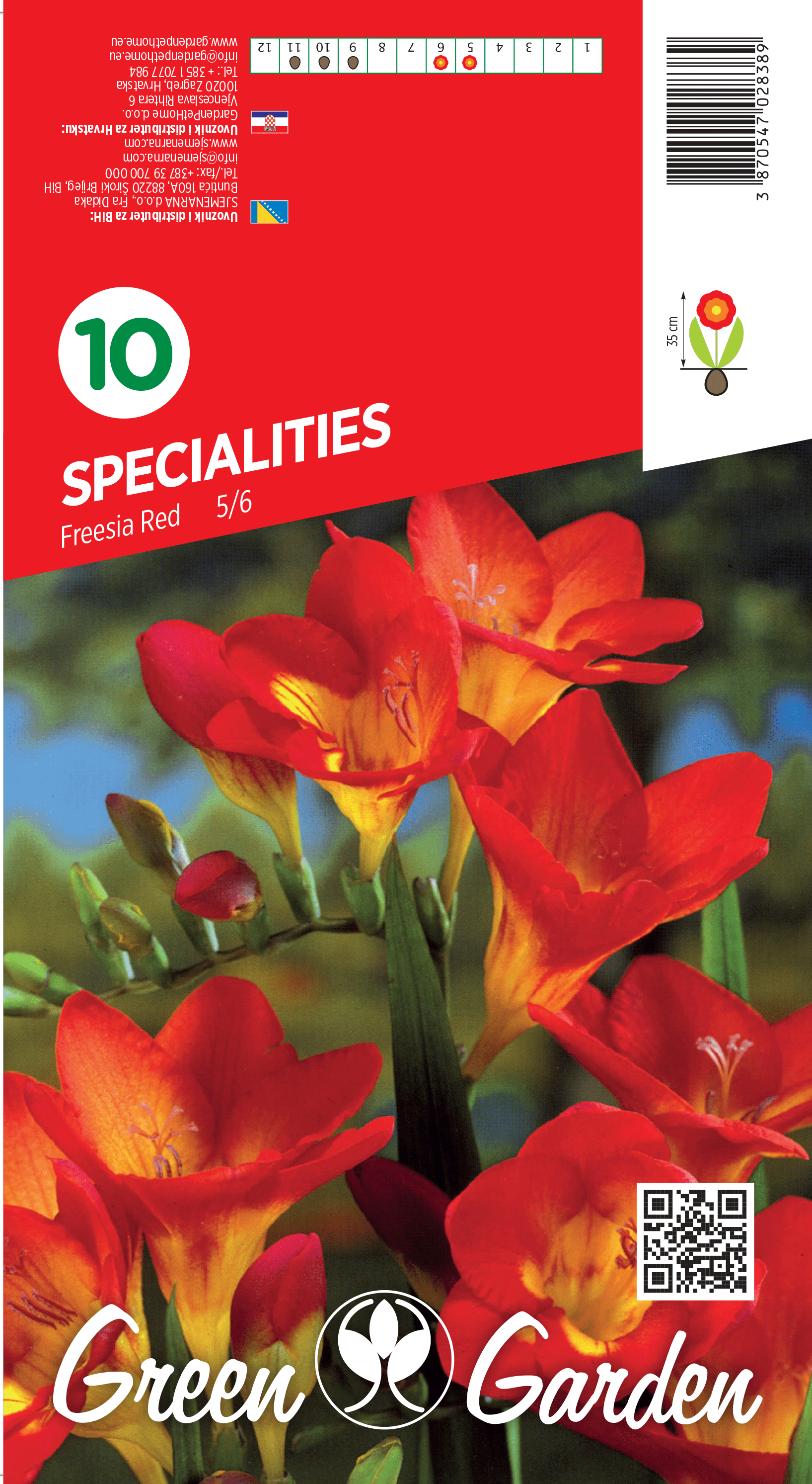 SPECIALITIES FREESIA RED 5/6 BR.LUK.10