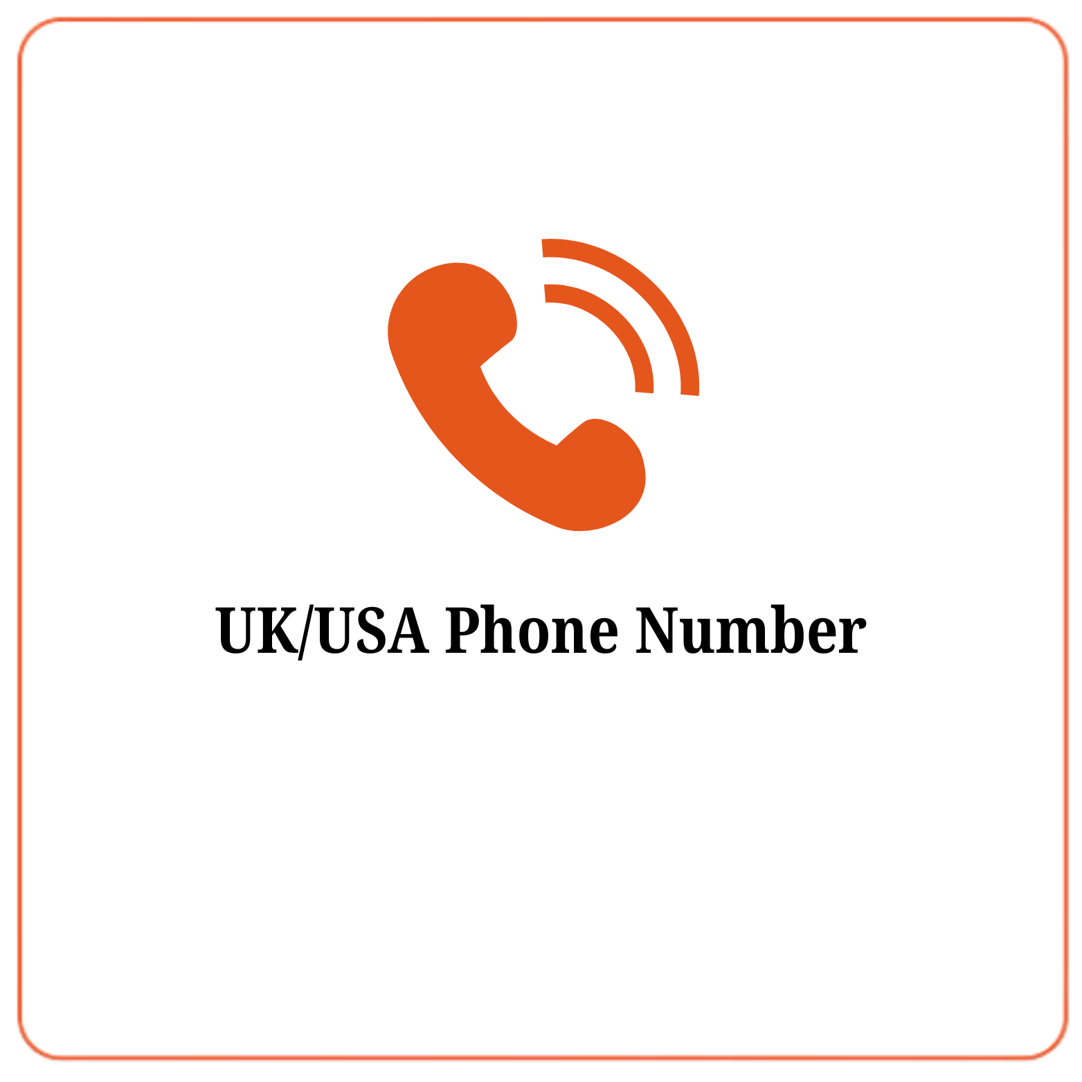 USA/UK Phone Number