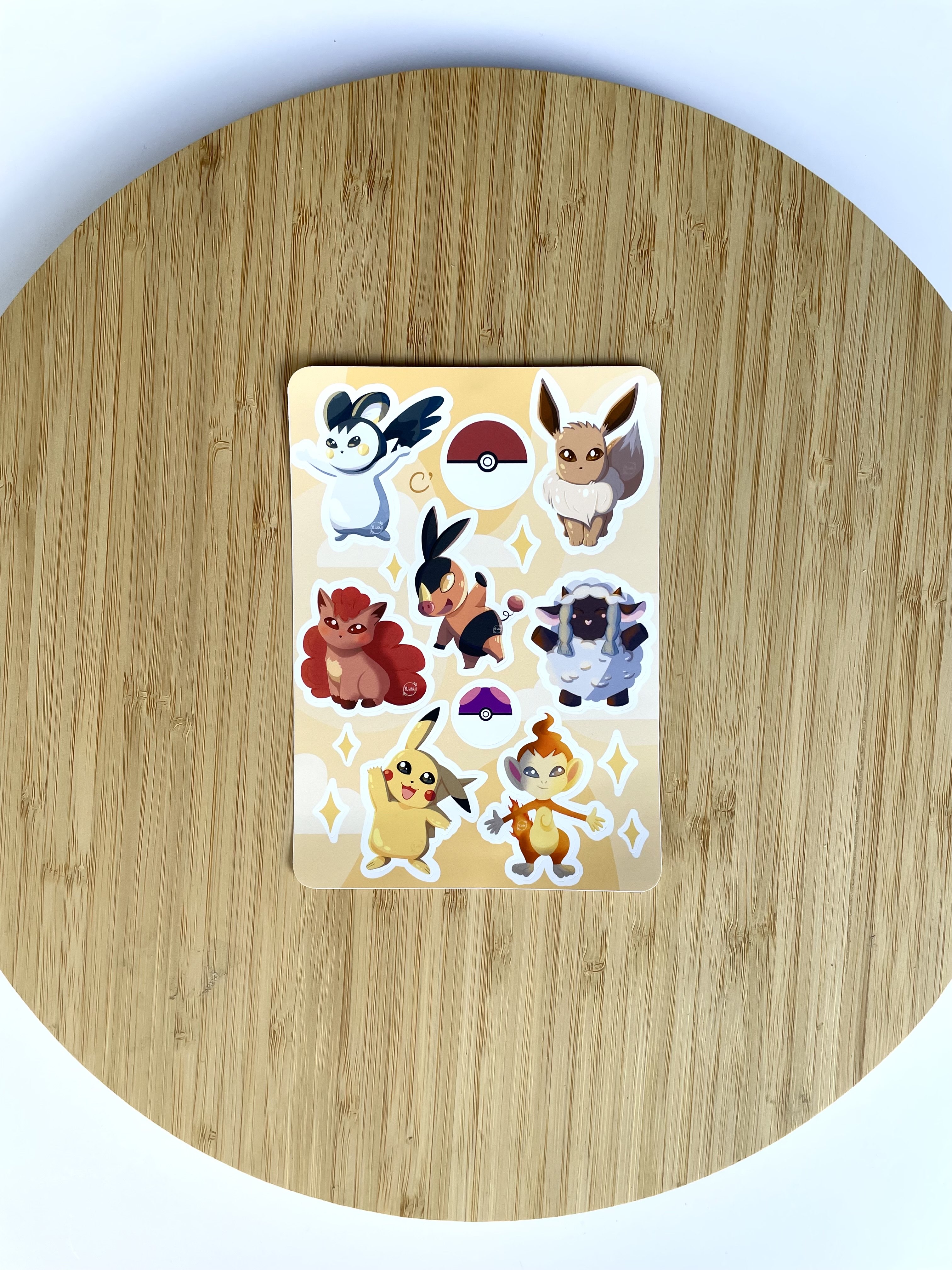 Pokémon - Feuille de stickers 
