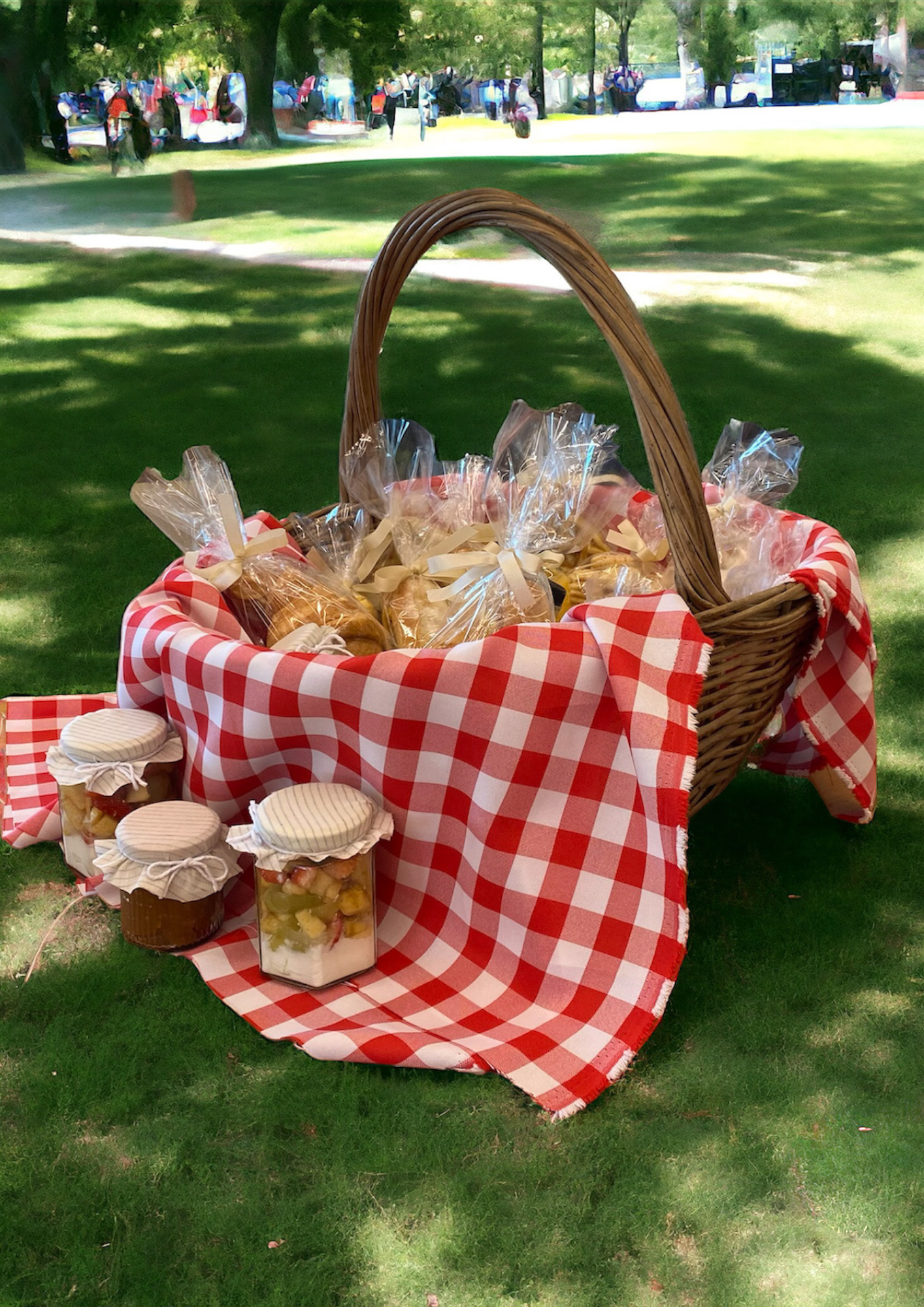 Cesta de Piquenique - Cafe para 4 a 5 pessoas 