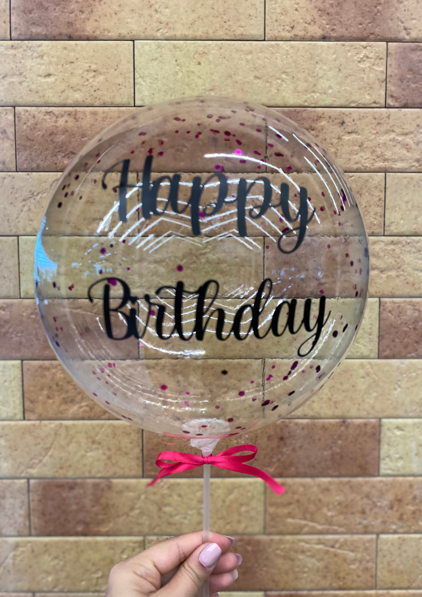 Balão com gliter - Pequeno