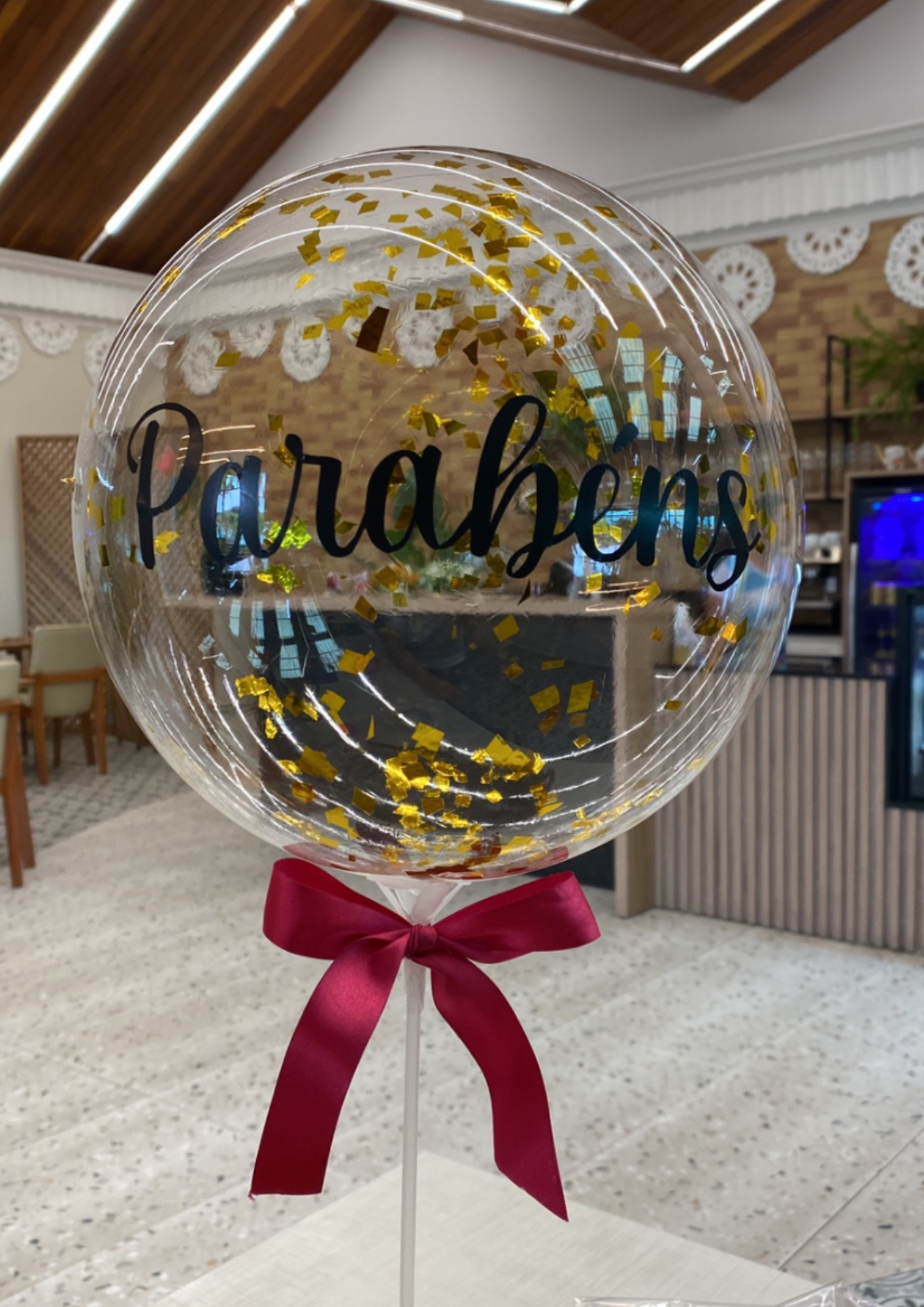 Balão com gliter - Pequeno