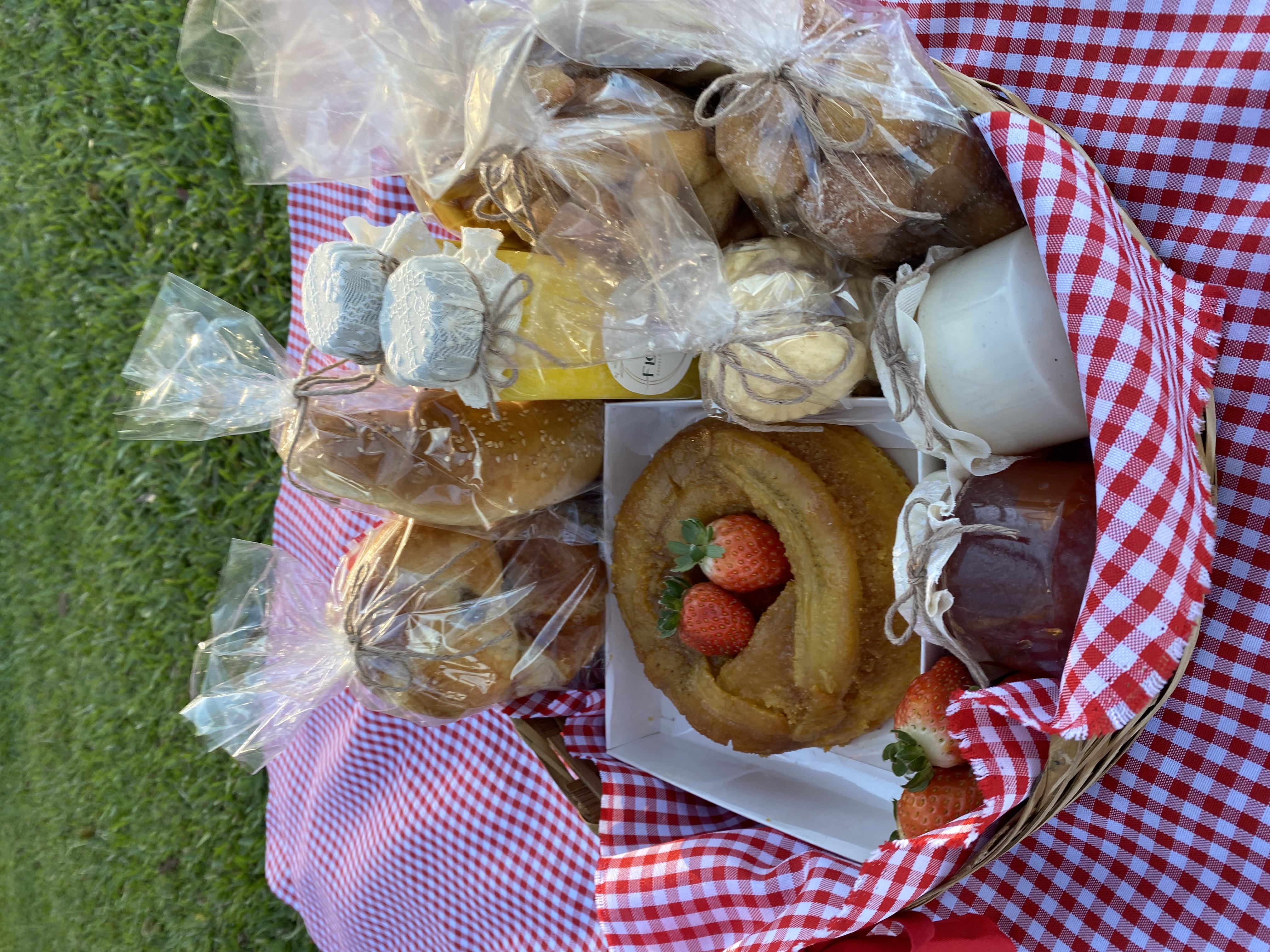 Cesta de Piquenique - cafe para 2 pessoas