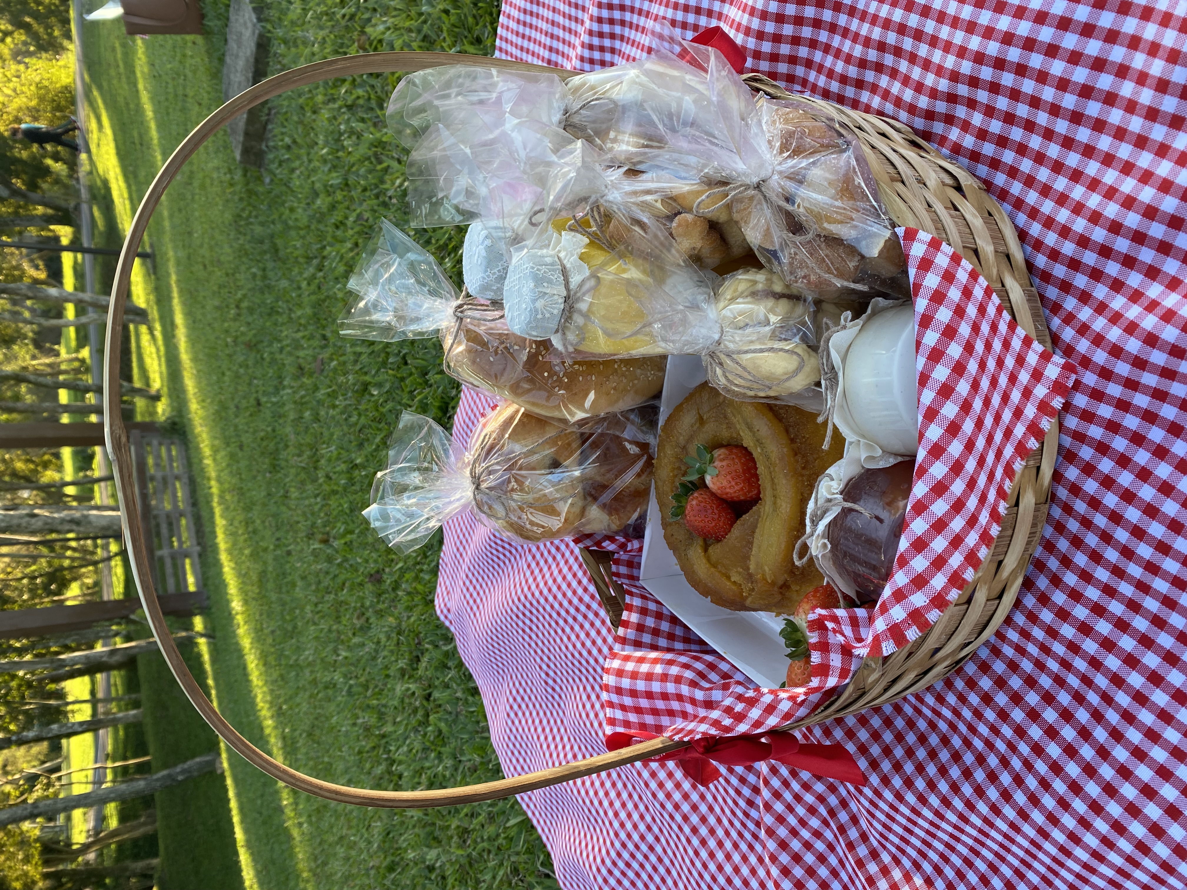 Cesta de Piquenique - cafe para 2 pessoas