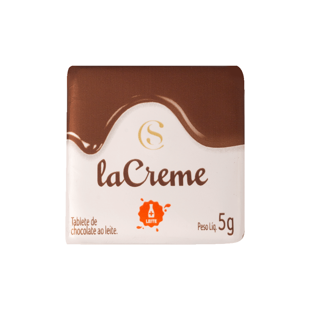 TABLETE LACREME 28% CACAU E BRANCO 5G