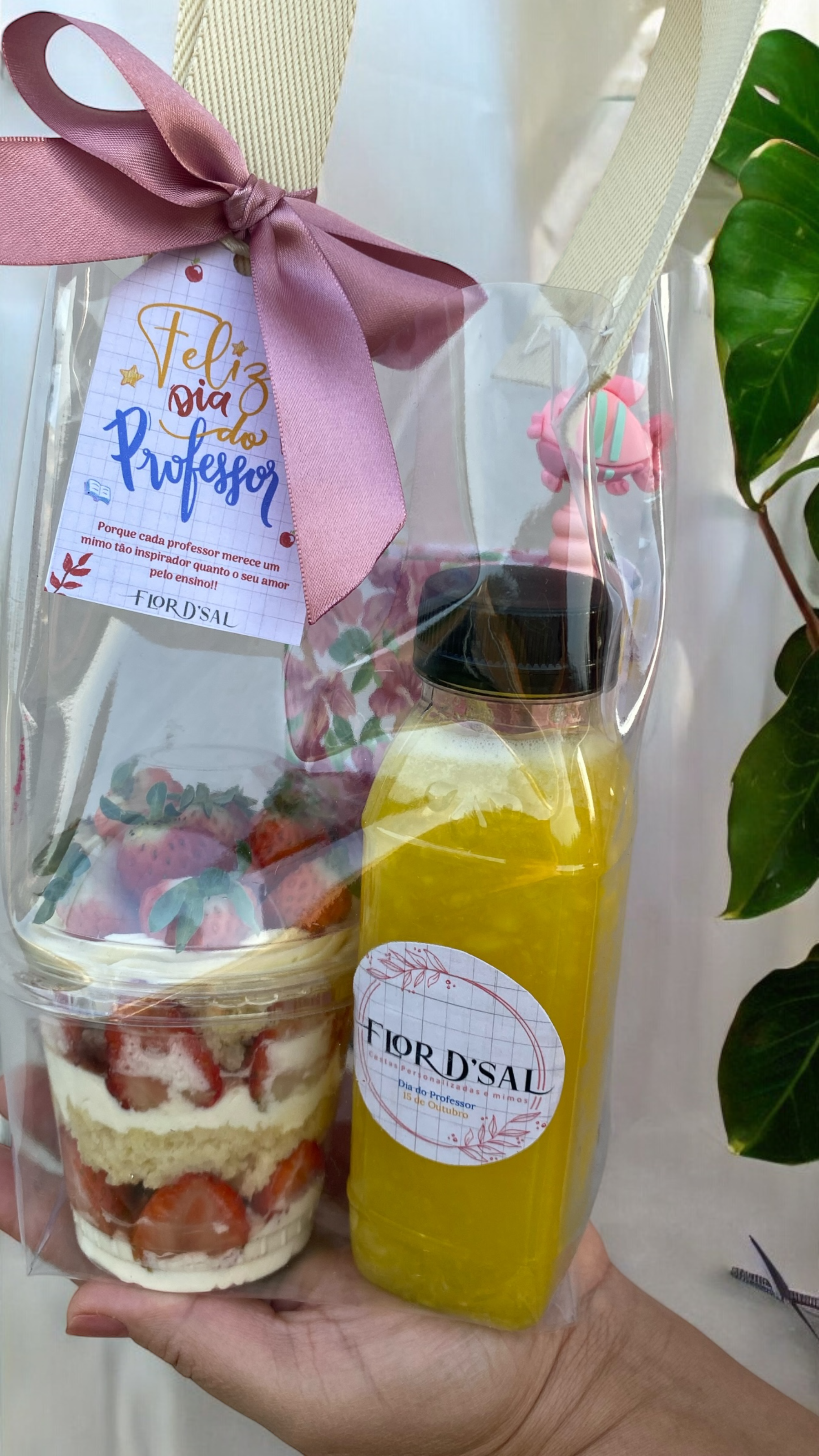 Kit dia do Professor - Mini Café + kit Anotações 