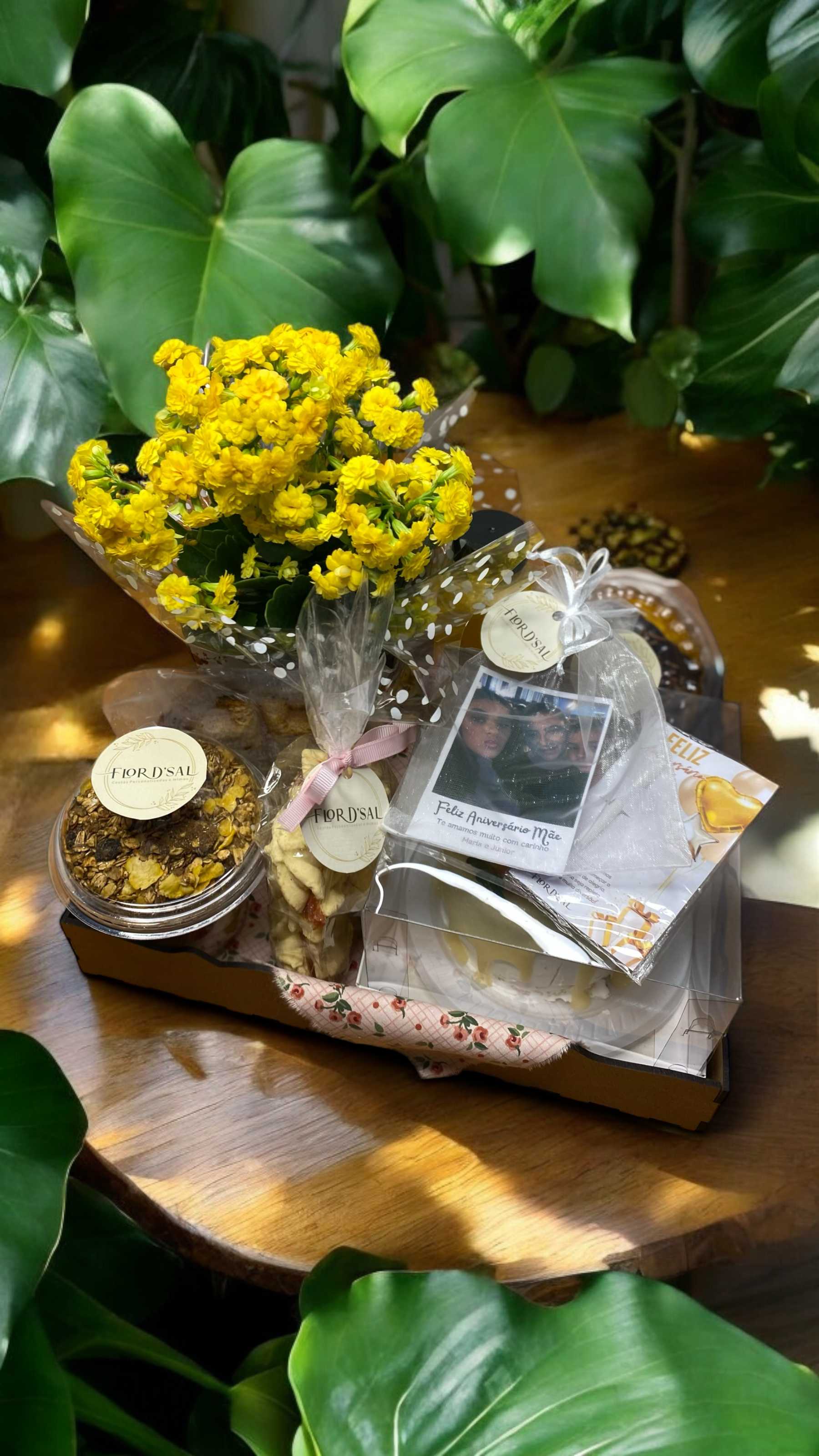 Cesta Flores e Sabores