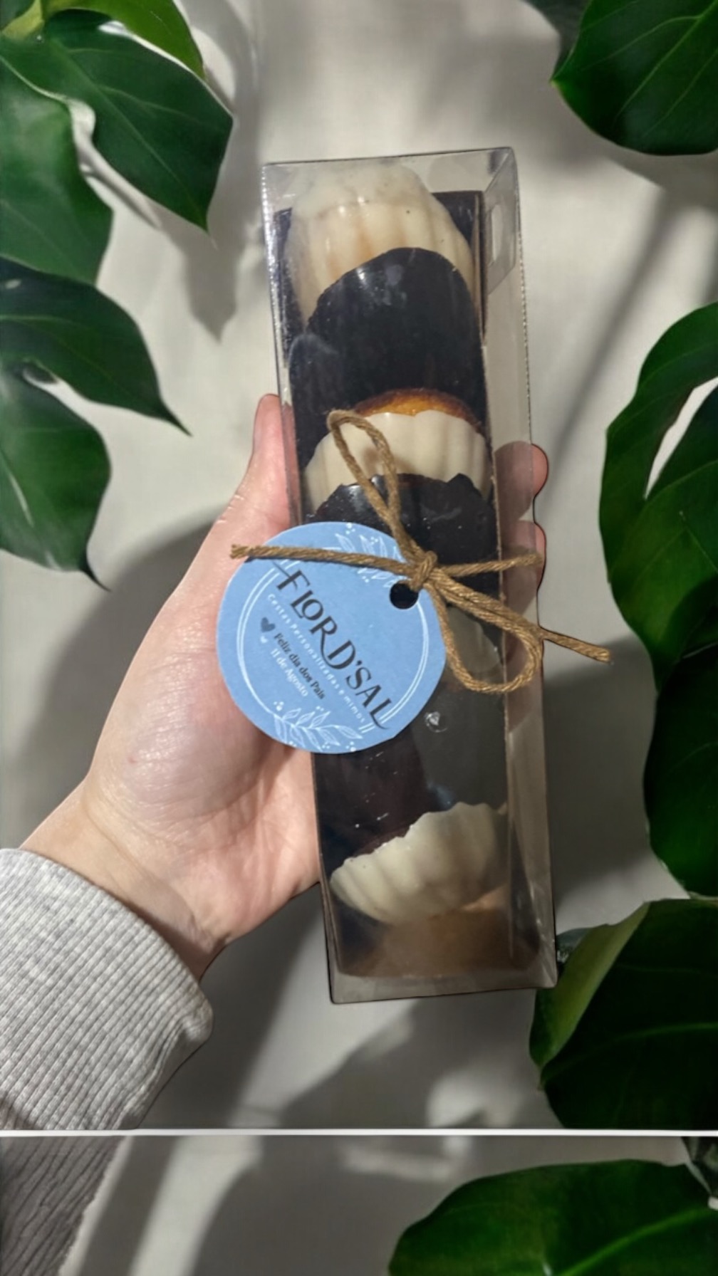 Caixinha de Madeleines de Limão Siciliano