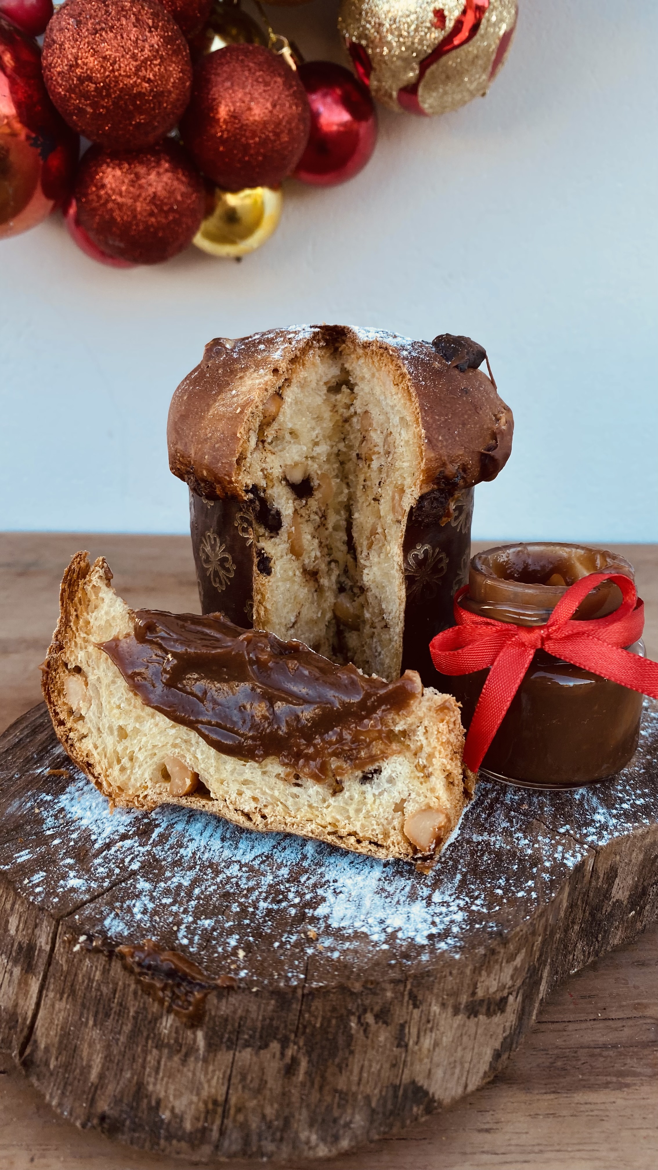 Kit com 5 Chocotone+brigadeiro+Saco Personalizado 