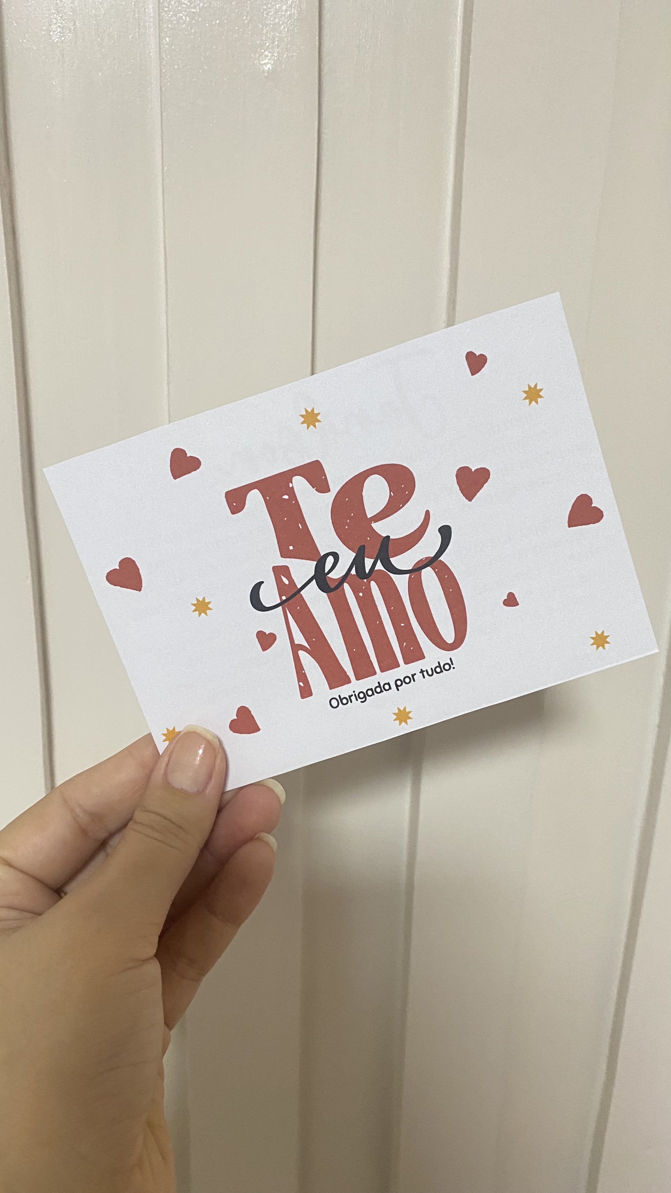 Combo Cartão Simples + 6 Polaroides