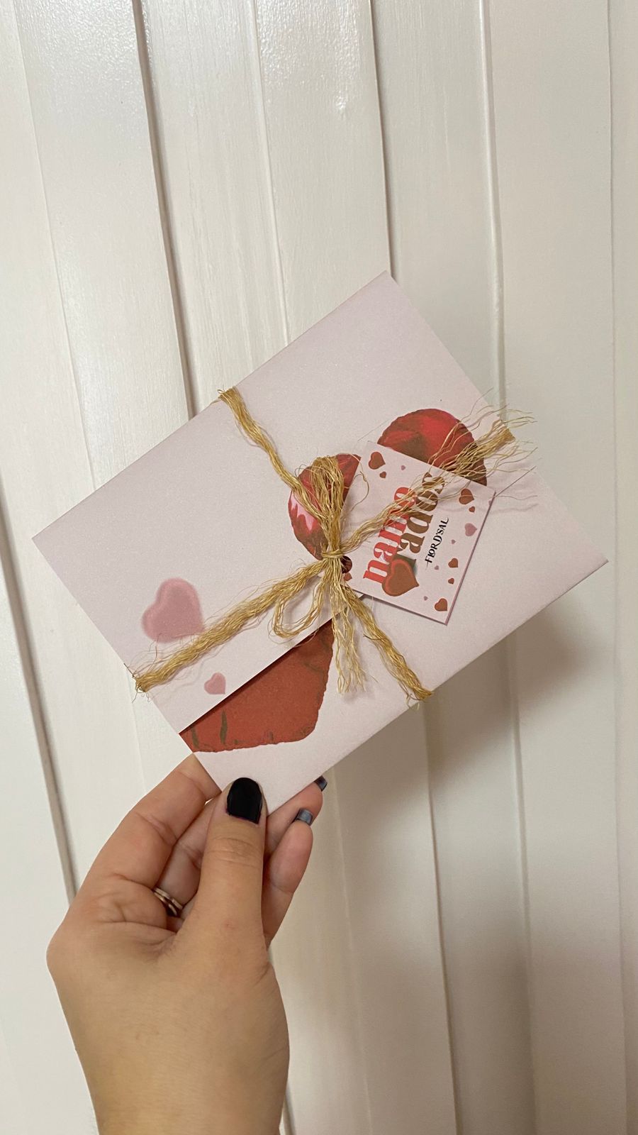 Registro de AMOR - Cartão Personalizado