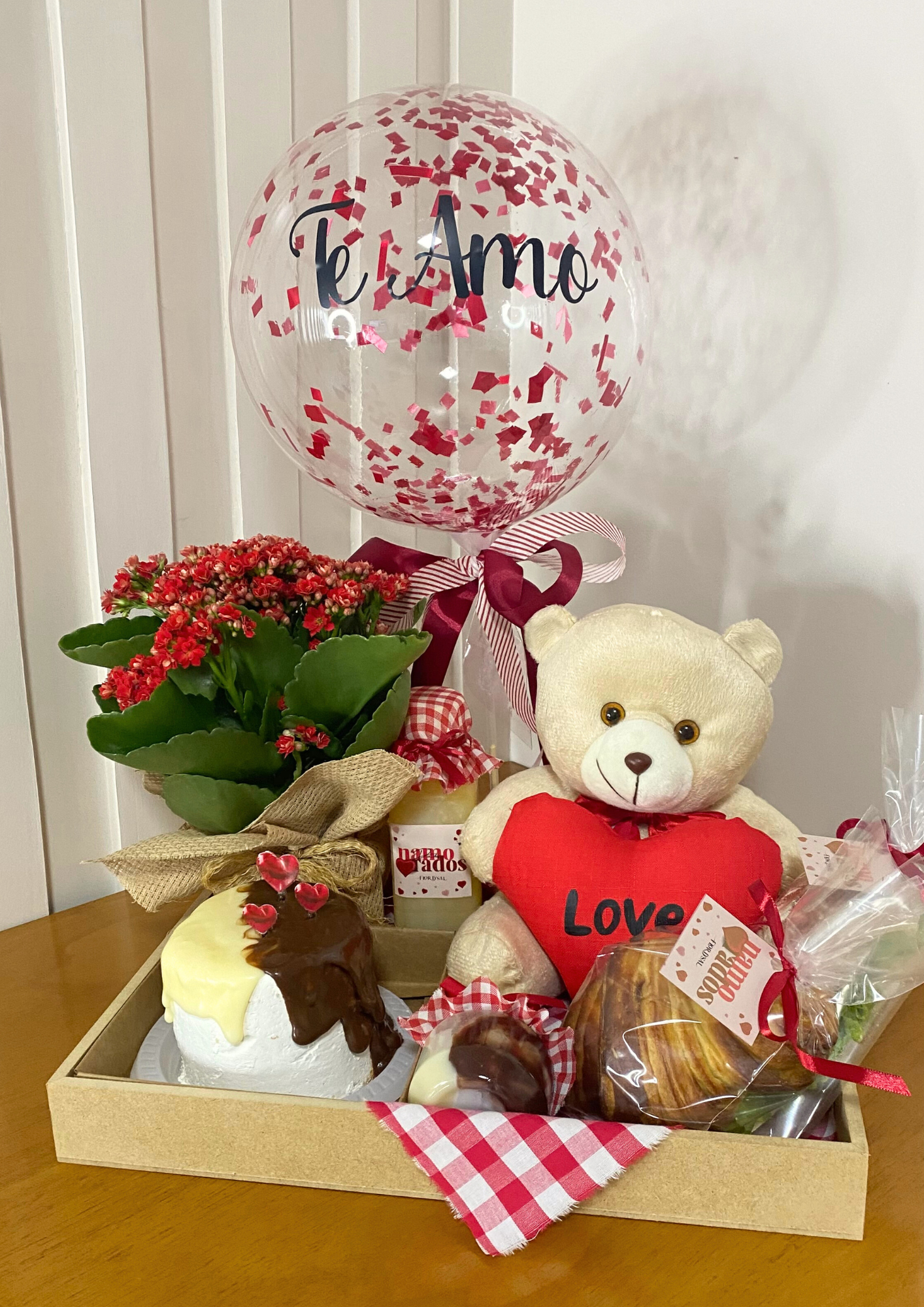 Cesta Especial de Dia dos Namorados - URSO E FLOR