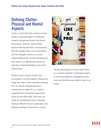 Clutter-Free Living: Transform Your Space, Transform Your Mind