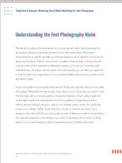 Footprints of Success: Mastering Social Media Marketing for Feet Photography