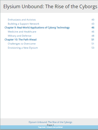 Elysium Unbound: The Rise of the Cyborgs