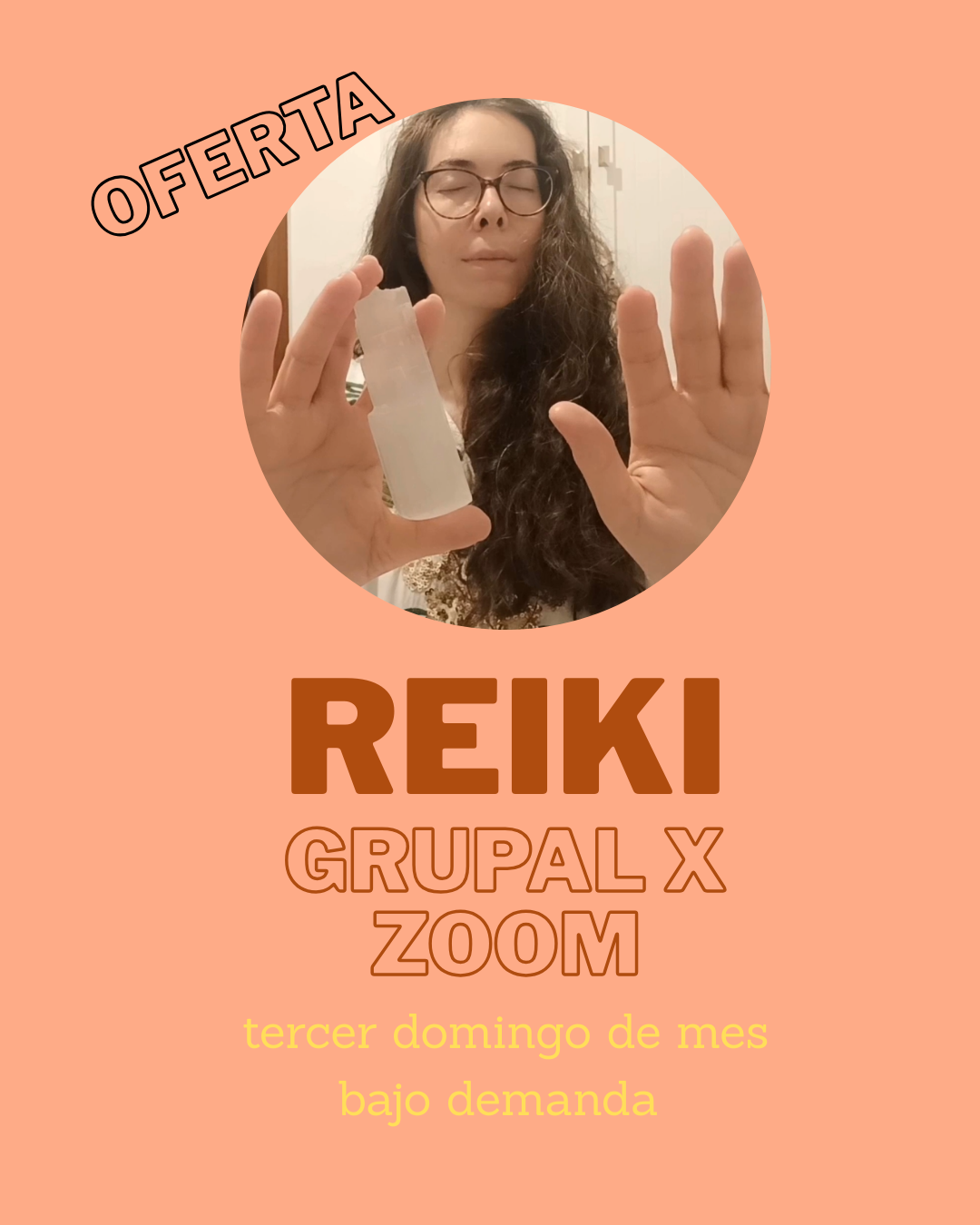 Sesión Reiki grupal el 3er domingo de mes por zoom 