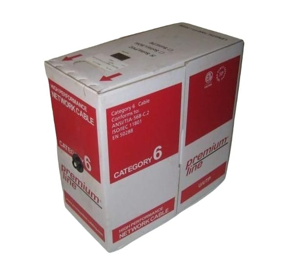 Cat6 Gigabit Ethernet Cable Box – 305m UTP Solid Copper