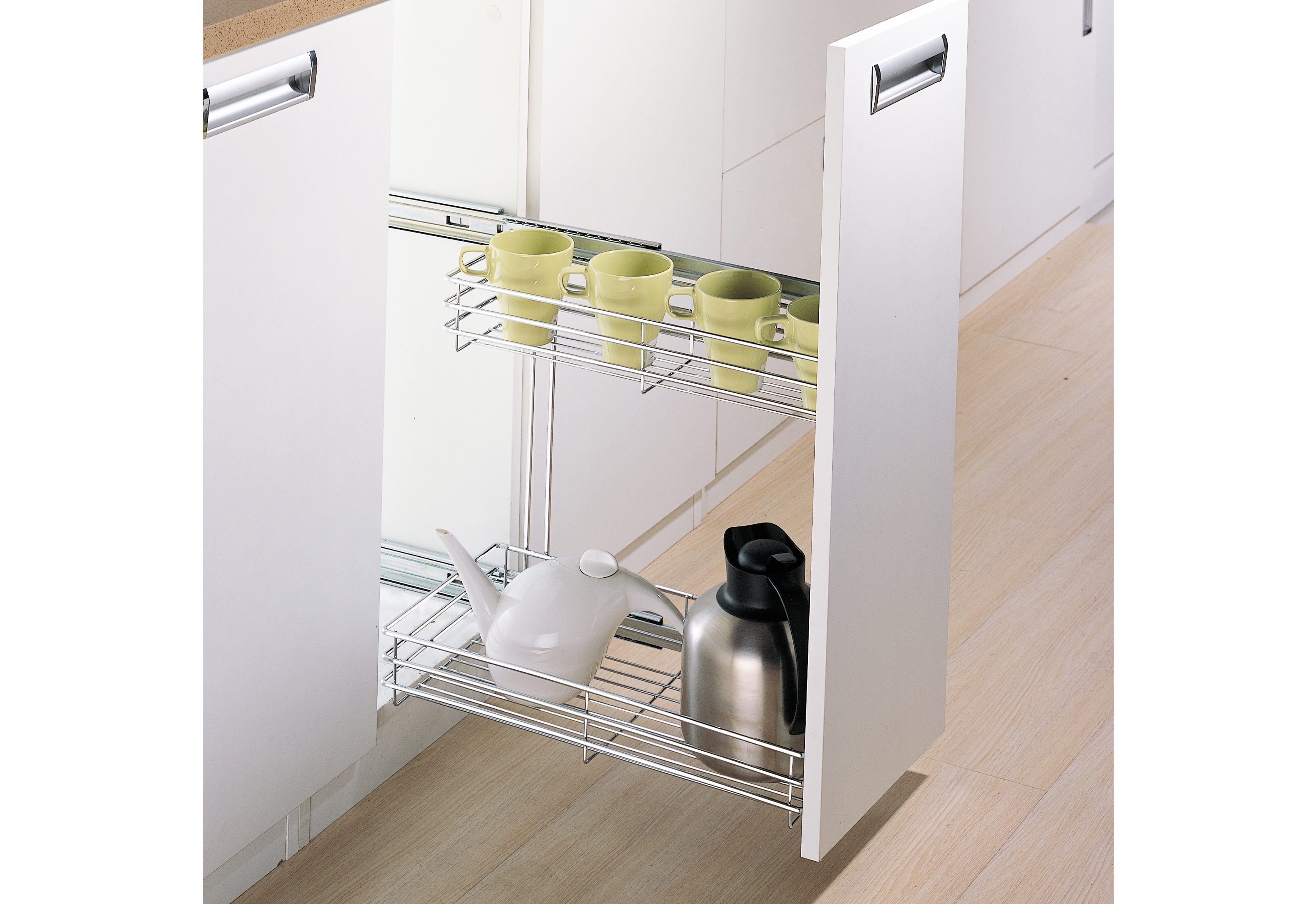 2 Layer Pull Out Kitchen Basket (PTJ003)