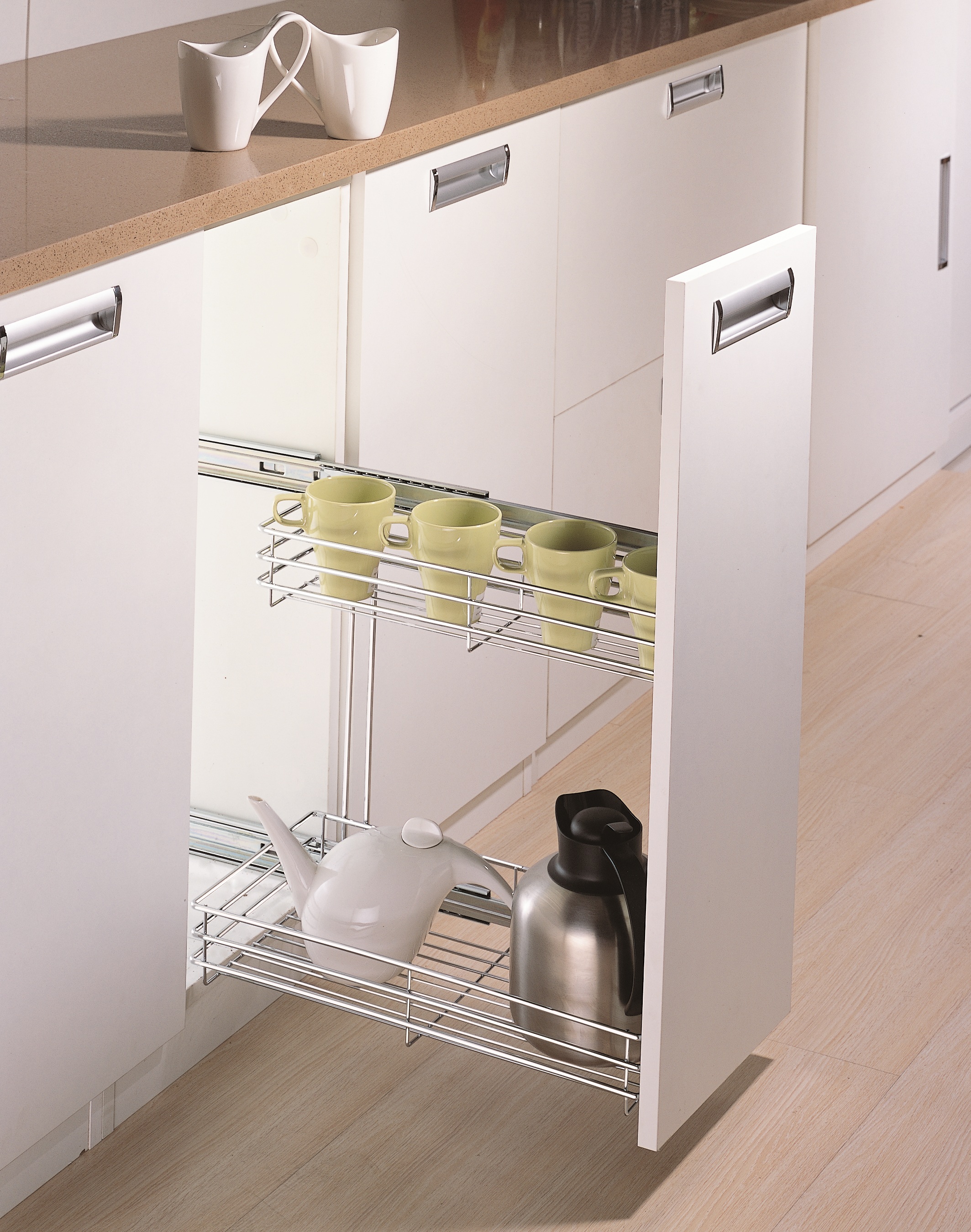 2 Layer Pull Out Kitchen Basket (PTJ003)
