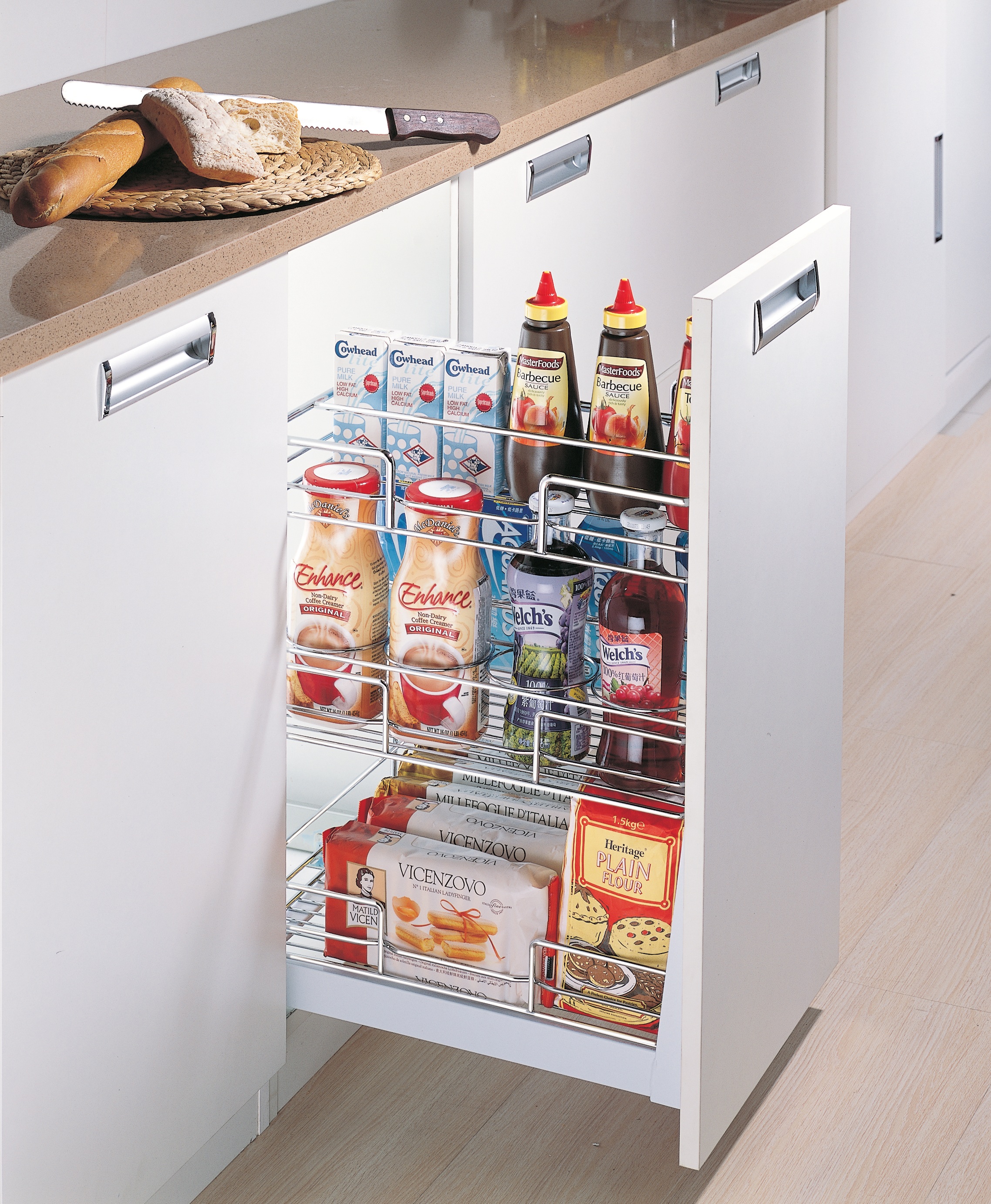 Multi Level Pull Out Versatile Kitchen Basket (PTJ010C)
