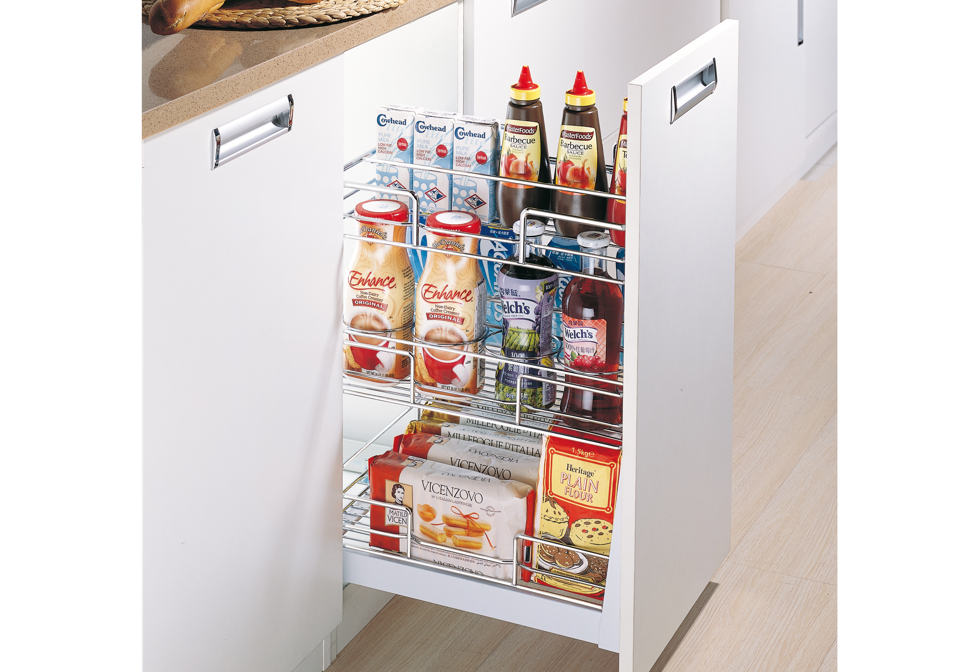 Multi Level Pull Out Versatile Kitchen Basket (PTJ010C)