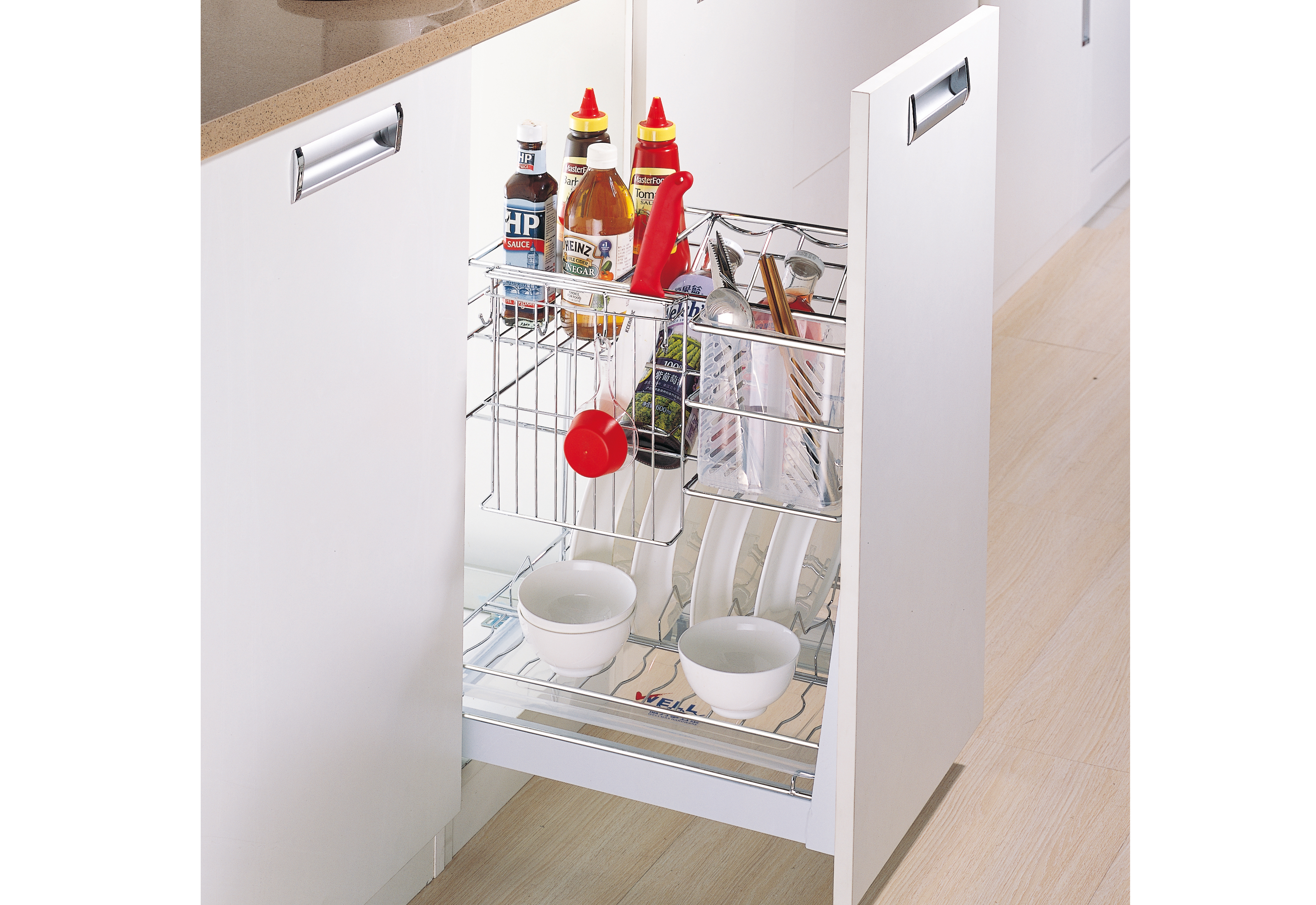 Multi Level Pull Out Versatile Kitchen Basket (PTJ010J)