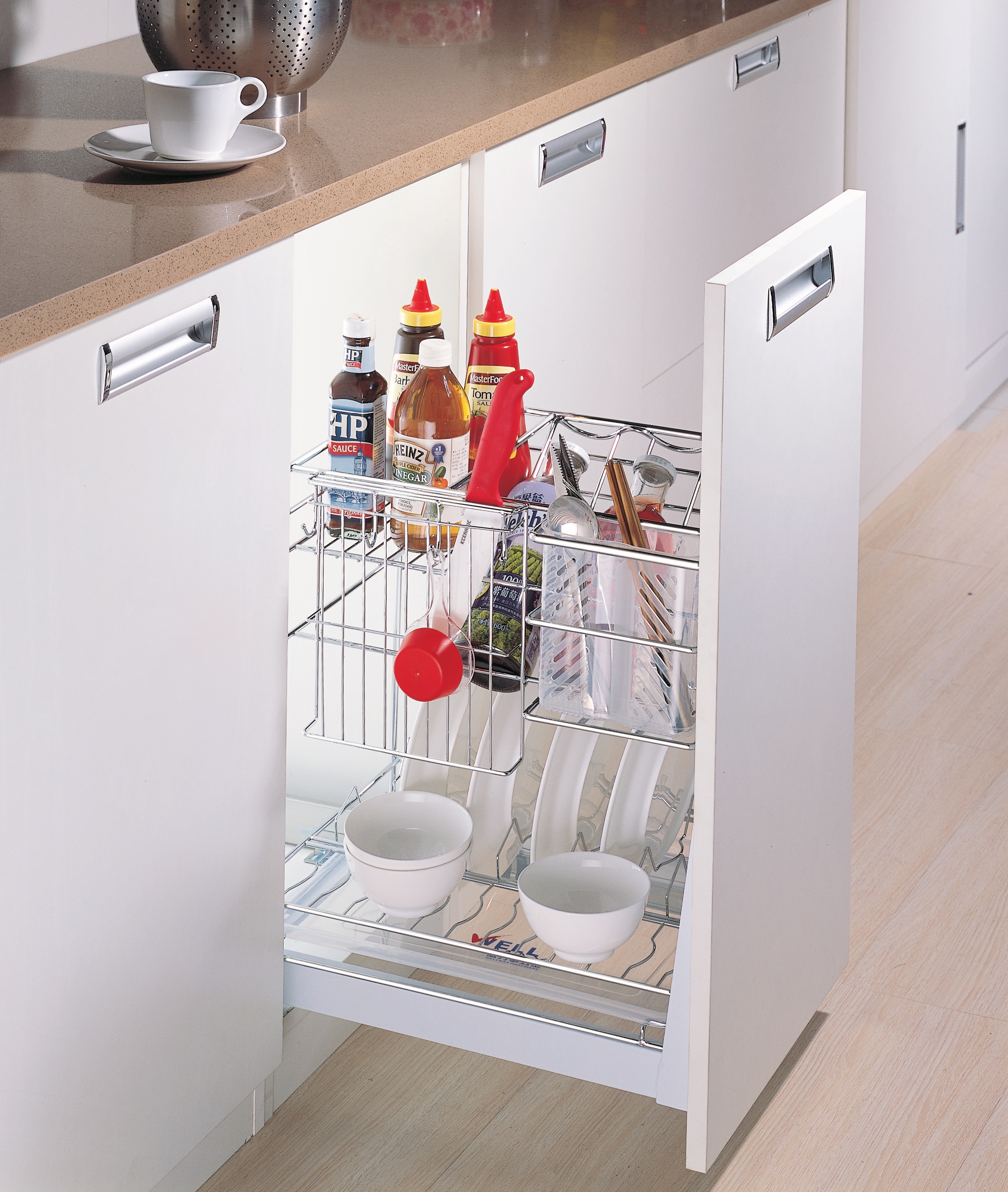 Multi Level Pull Out Versatile Kitchen Basket (PTJ010J)