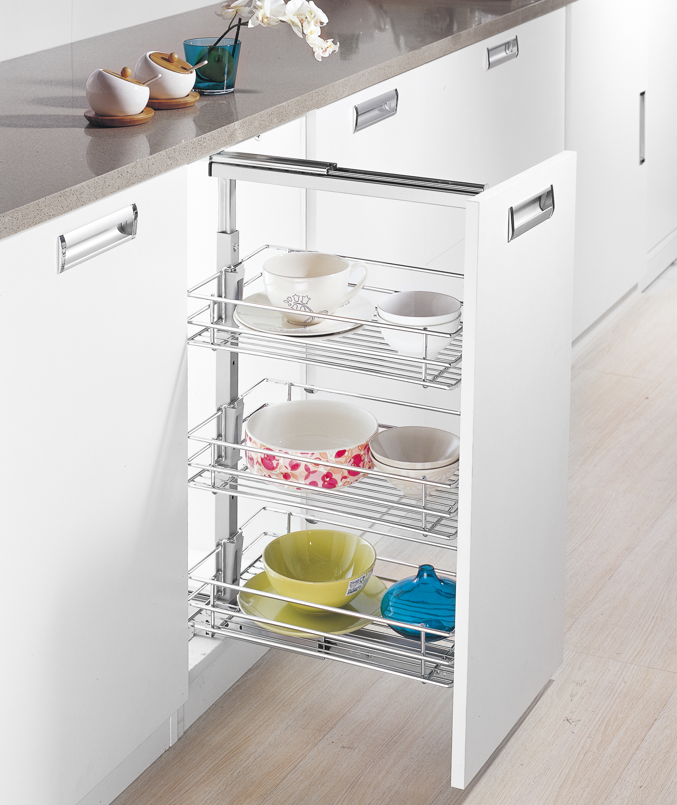 3 Layer Pull Out Kitchen Basket (PTJ011/B)