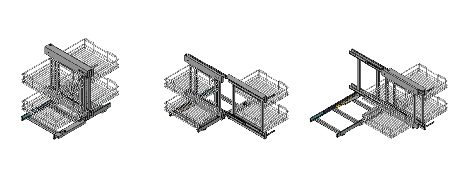 02 Layer Kitchen Corner Basket (PTJ017EL /ER) 