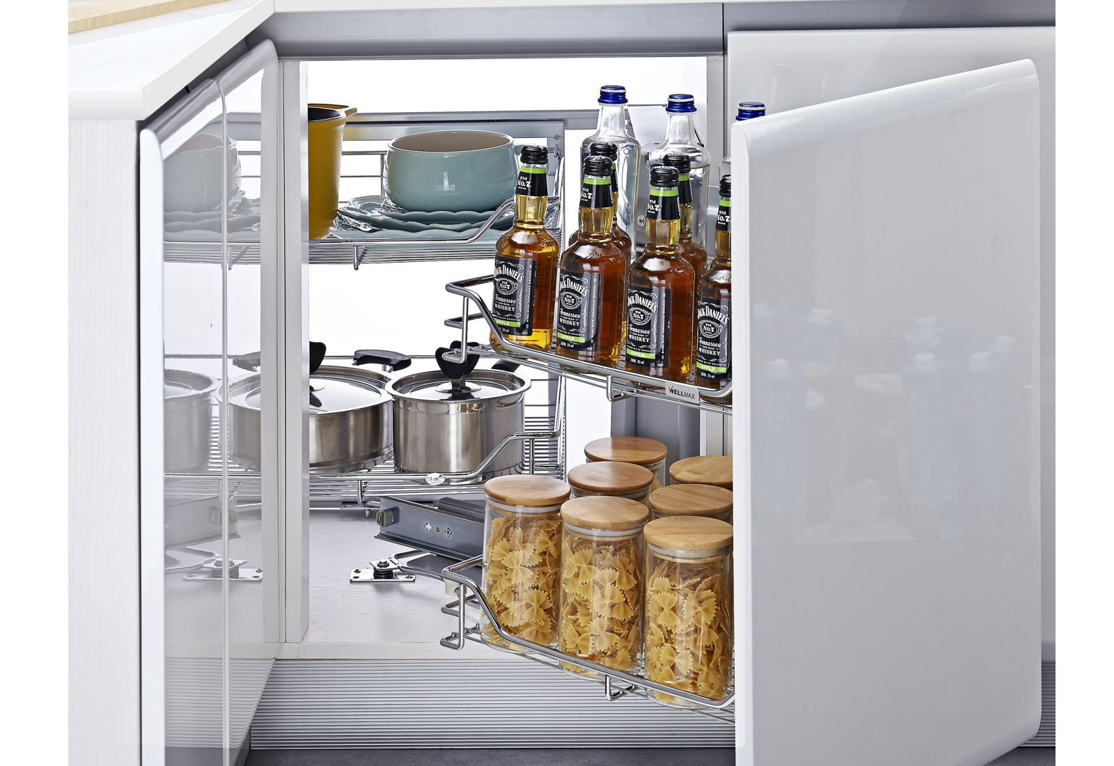 Double Layer Kitchen Corner Basket (PTJ017GA /GB) 