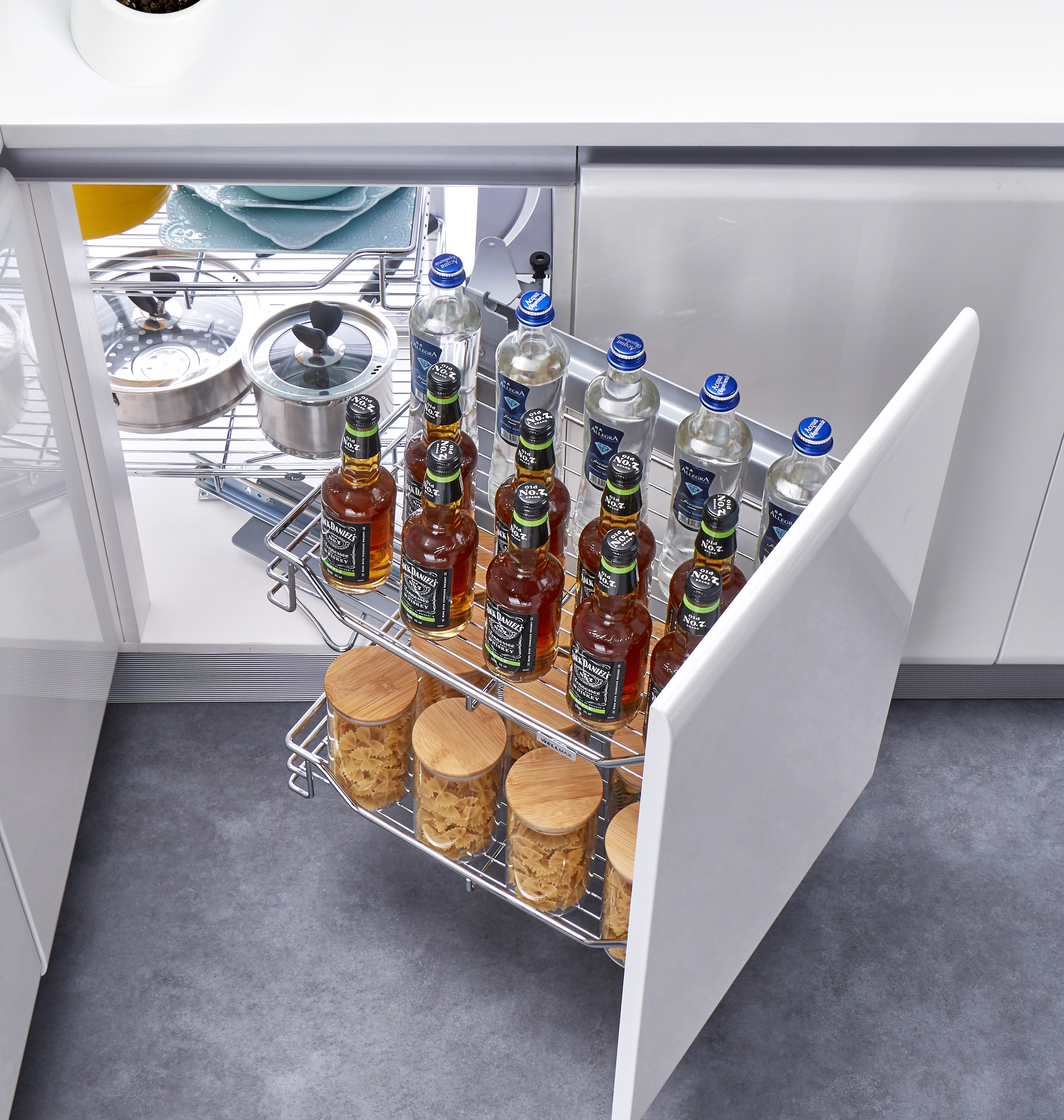 Double Layer Kitchen Corner Basket (PTJ017GA /GB) 