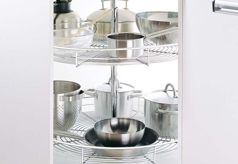 Full Circle Kitchen Corner Revolving Basket (CZJ440B) 