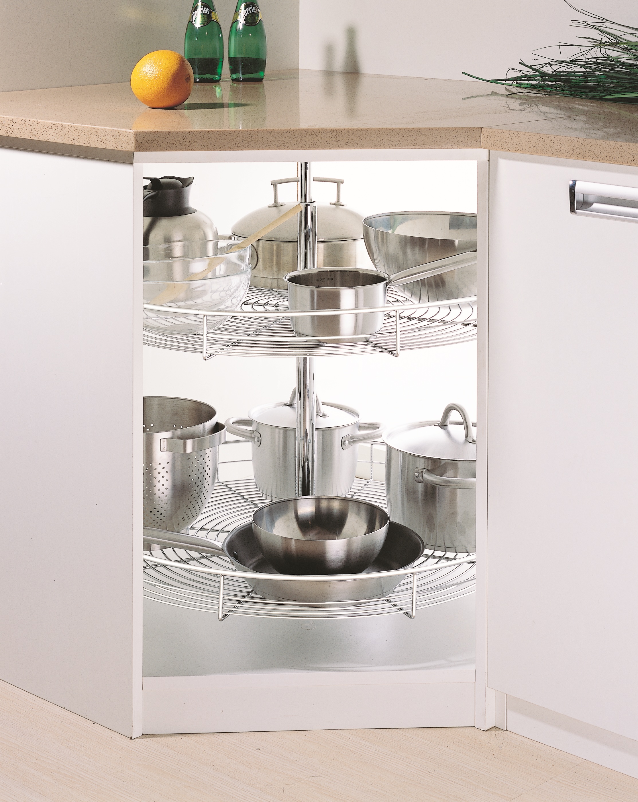 Full Circle Kitchen Corner Revolving Basket (CZJ440B) 