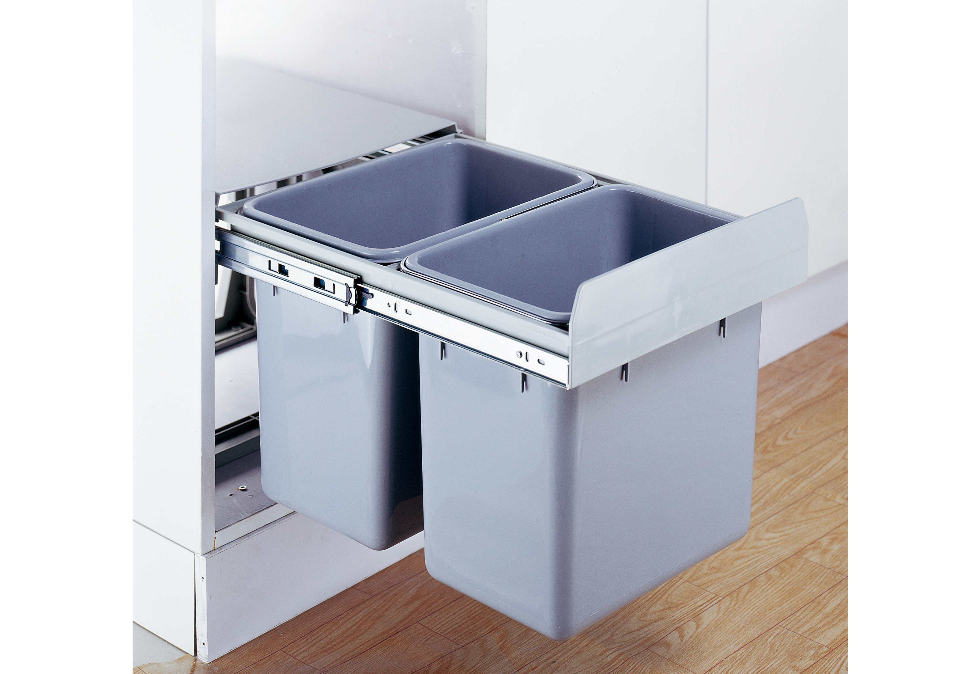 Kitchen Twin Waste Bin PVC (CLG025A)