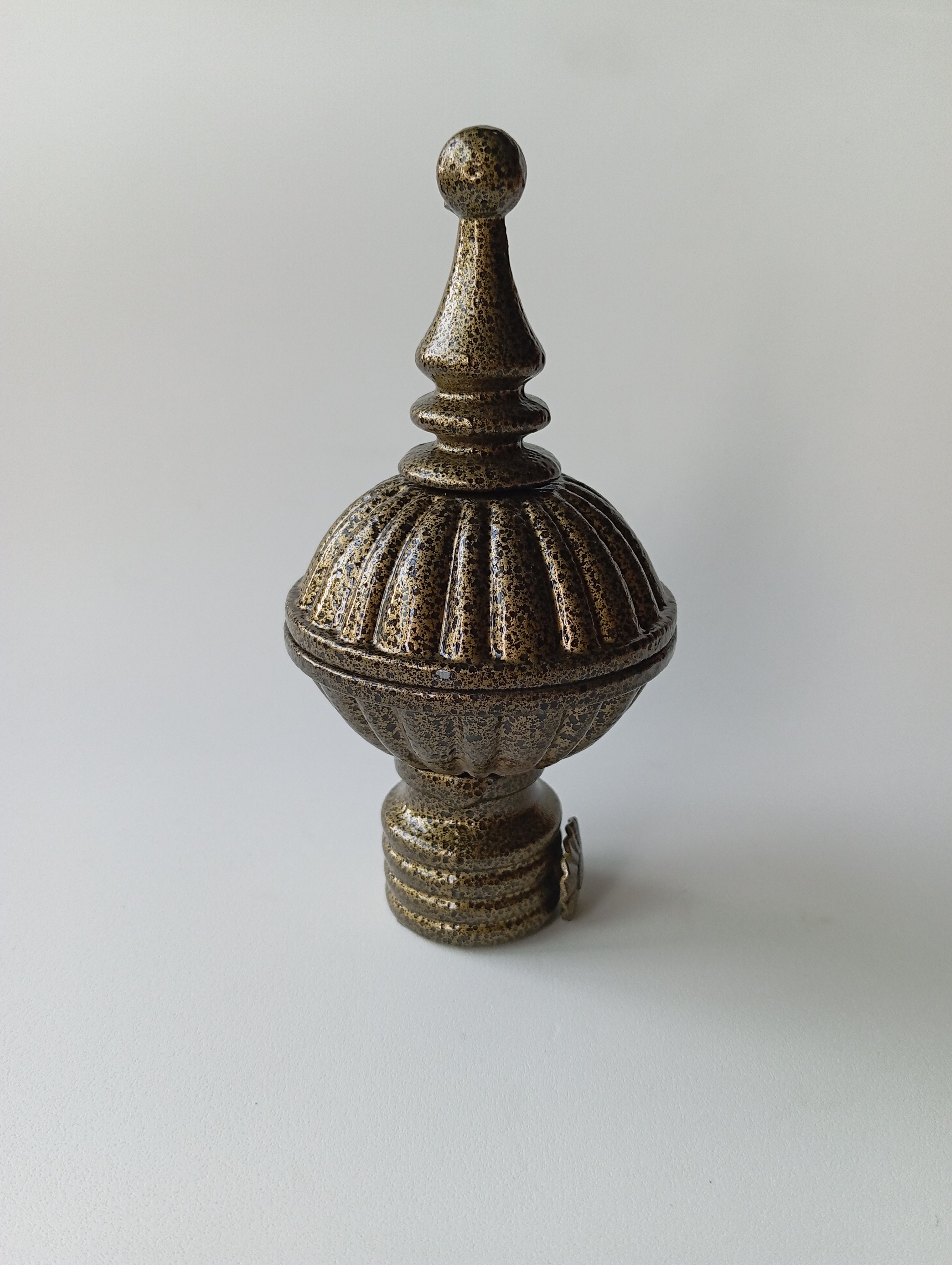 Metallic Gold Texture Curtain Pipe End (PHE0012)