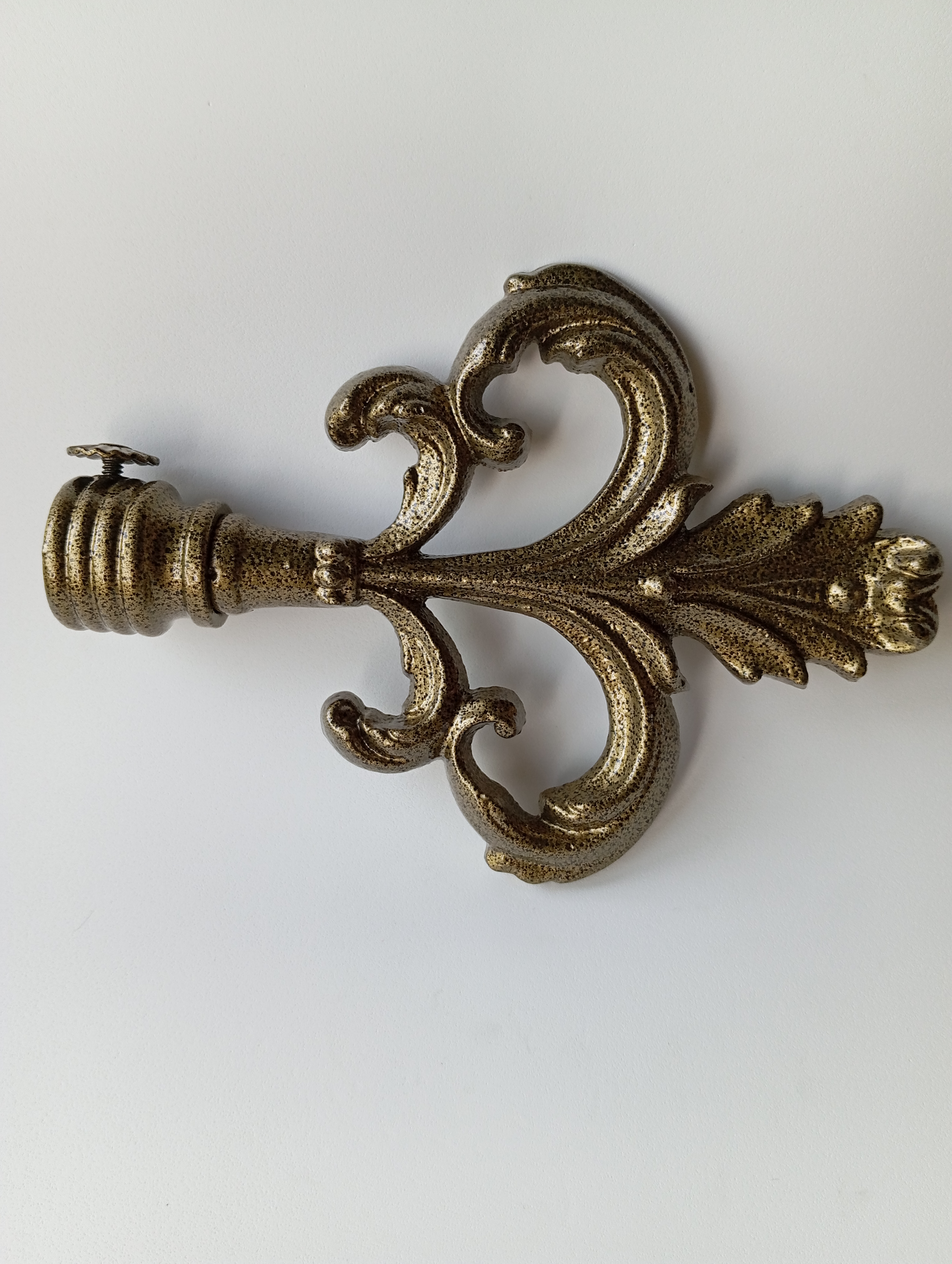 Gold Texture Curtain Pipe End (PHE0013)
