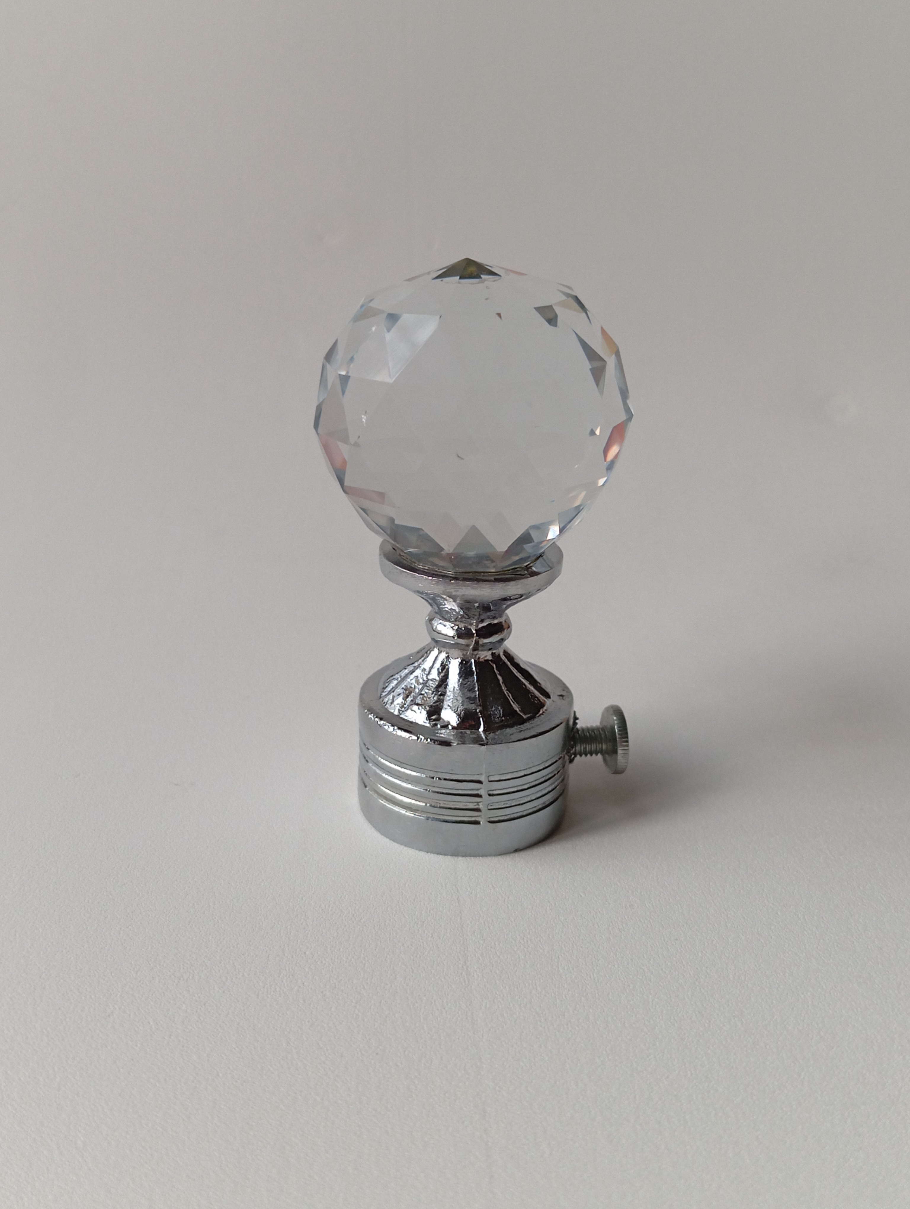 Crystal Globe Curtain Pipe End (PHE0026)