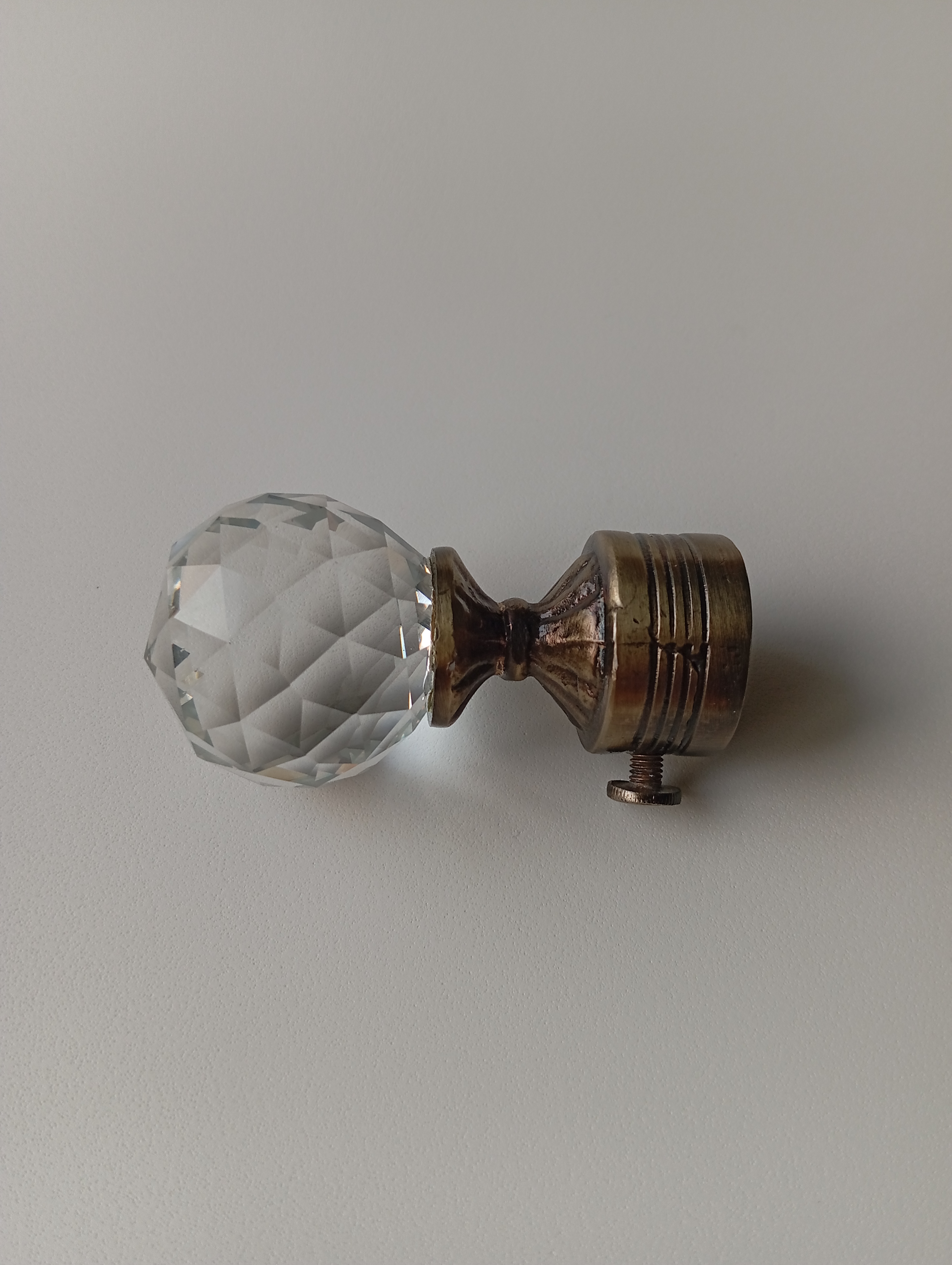 Crystal Globe Curtain Pipe End (PHE0026)