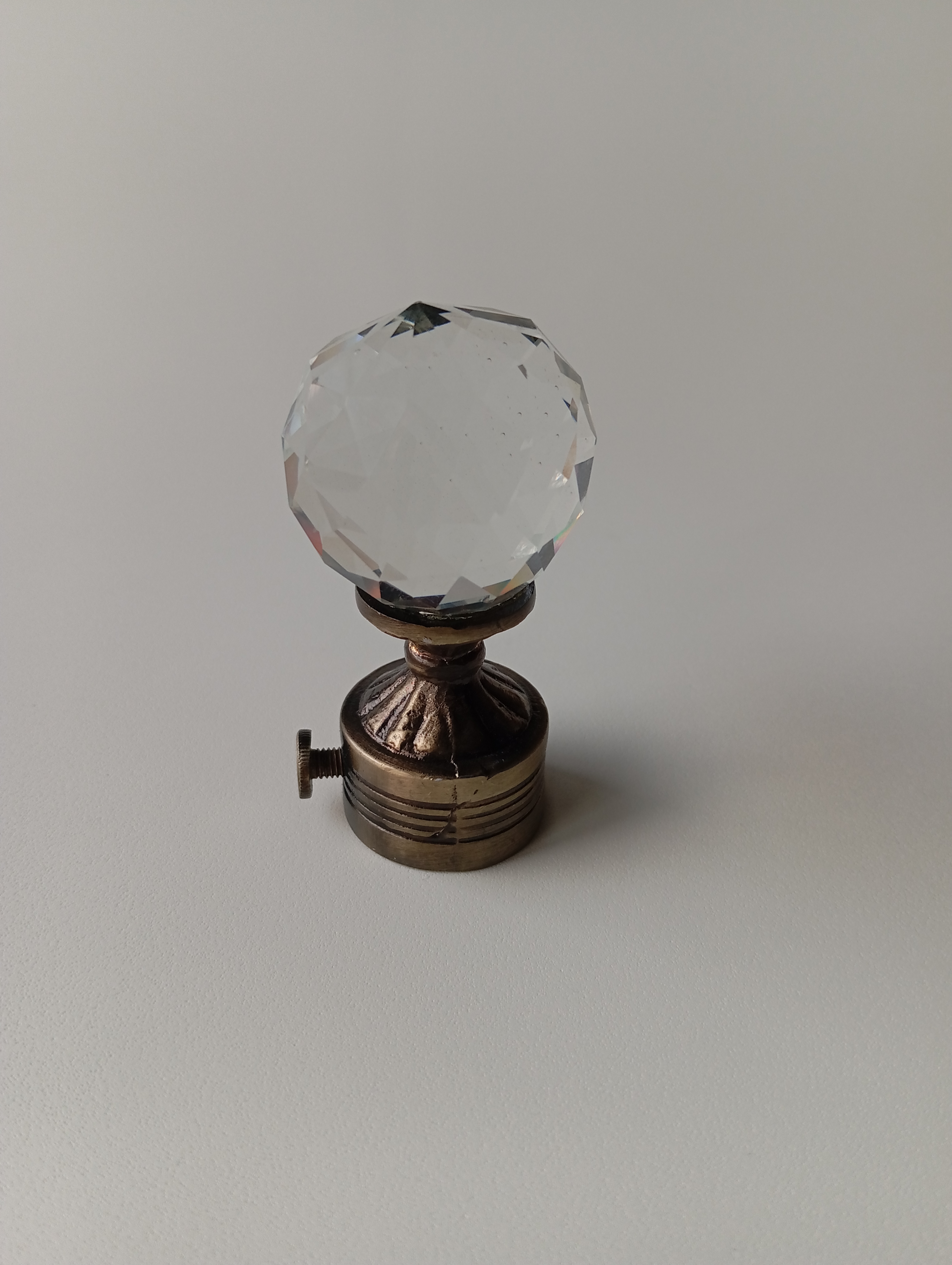 Crystal Globe Curtain Pipe End (PHE0026)