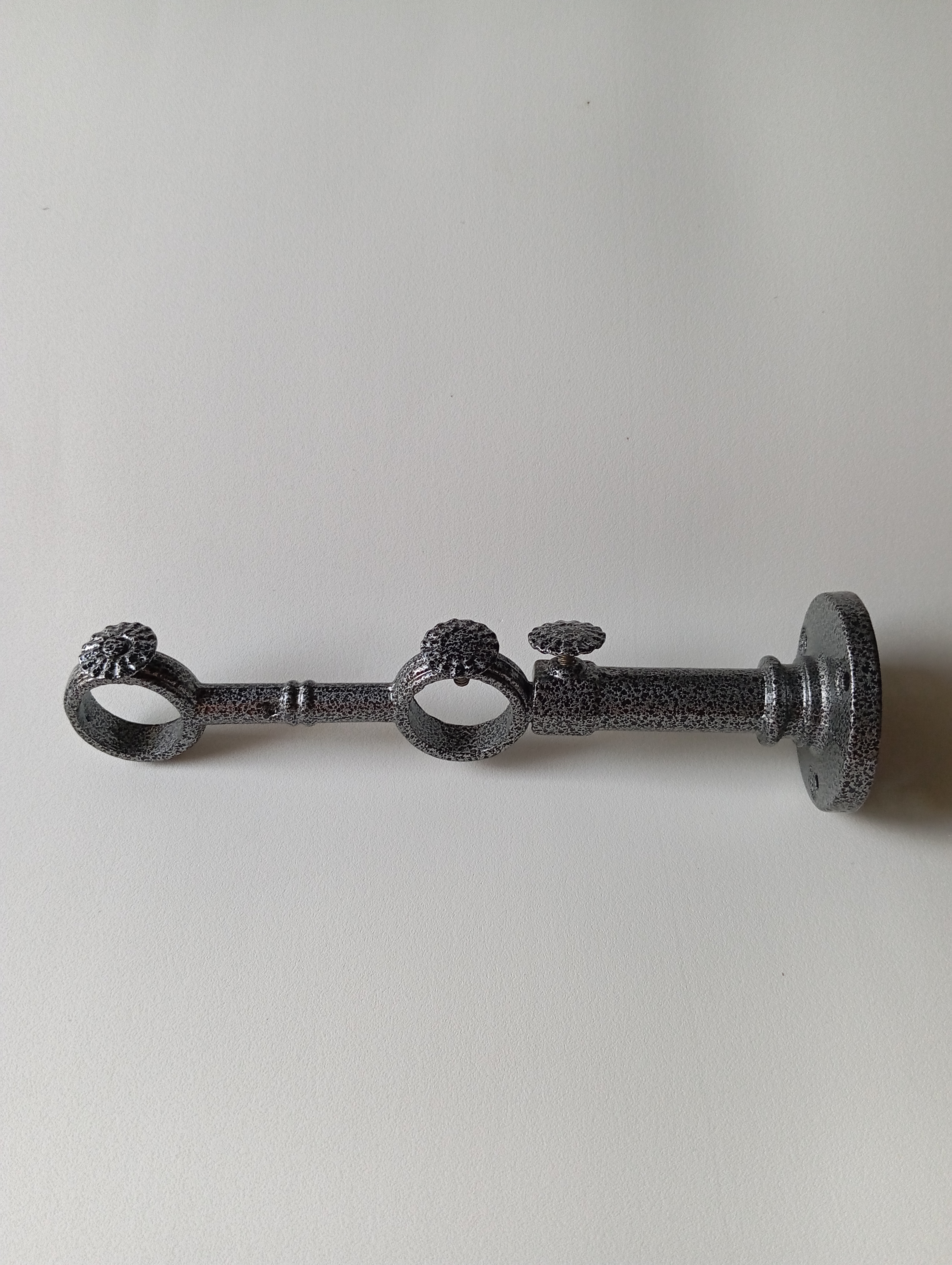 Pipe Bracket Silver Texture for 1" Diameter Pipe  Anchor