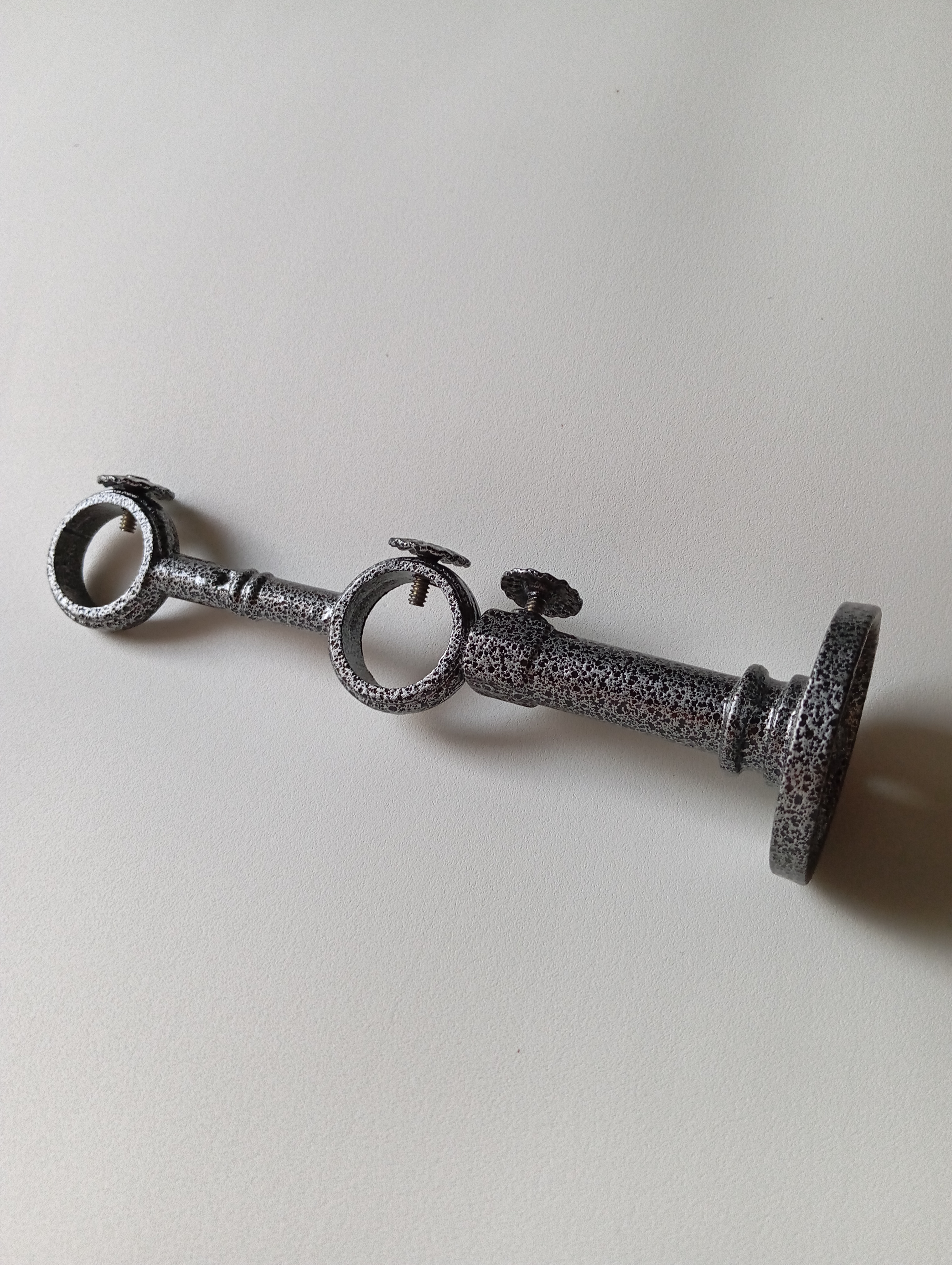 Pipe Bracket Silver Texture for 1" Diameter Pipe  Anchor